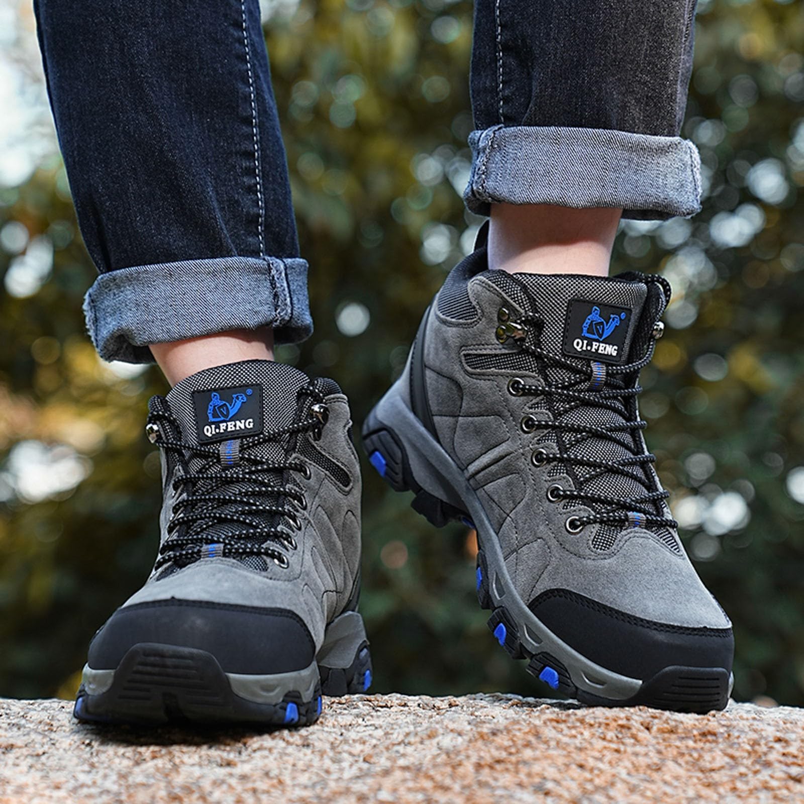 Viunychn Women's & Men's Breathable Lightweight Hiking Shoes - All-Season Outdoor Trekking Boots for Walking, Running & Sports | Perfect for Trail Adventures, Camping & Travel