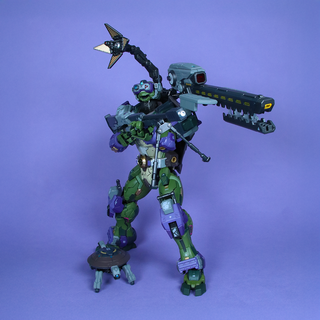 Mecha Donatello Action Figure - TMNT Collectible Toy HB0015 - Perfect for Display, Play, and Teenage Mutant Ninja Turtles Fans Collection