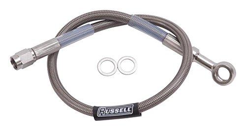 Russell Performance Products 657012 9 Inch DOT Endura Brake Hose - High Performance Brake Line for Cars, Trucks & Motorcycles - Ideal for Off-Roading, Racing & Daily Driving