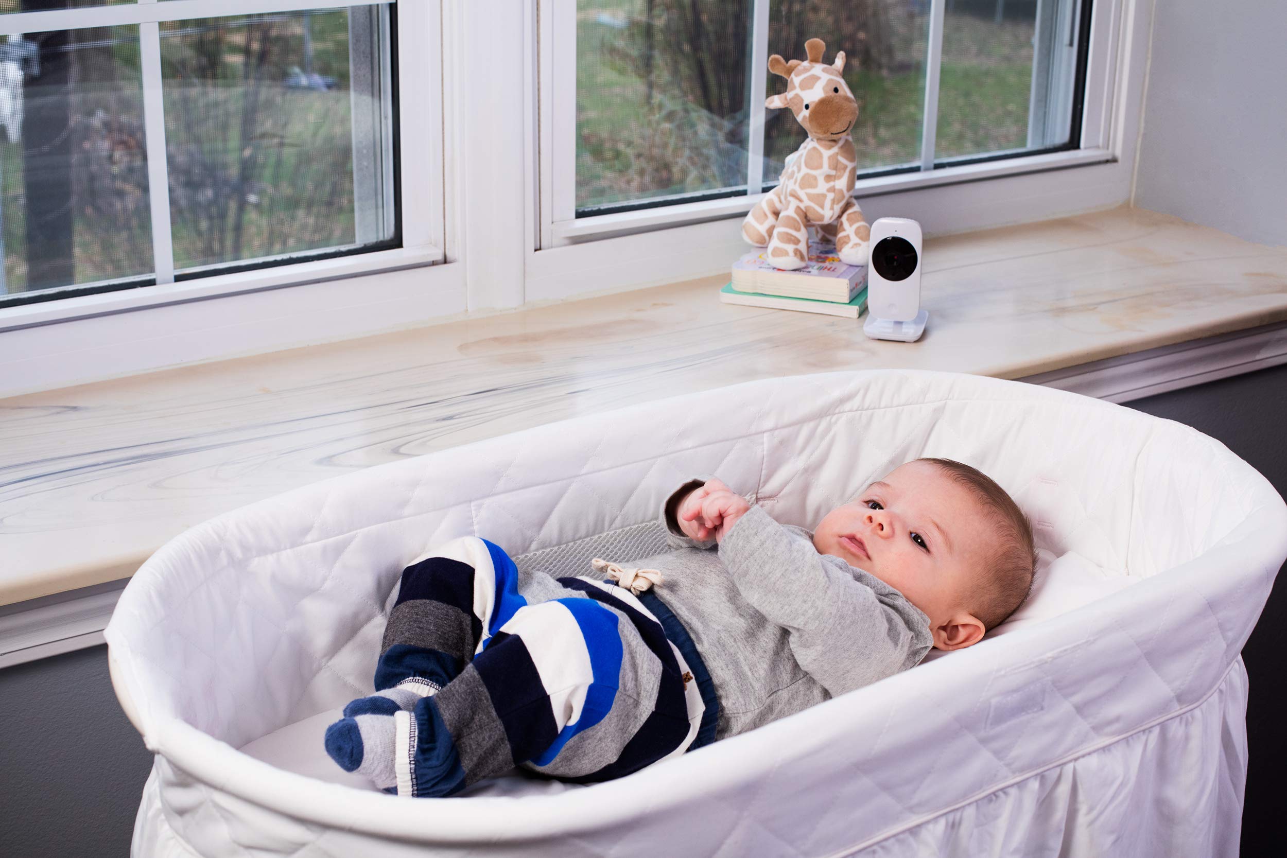 Motorola MBP481 2.4 GHz Digital Video Baby Monitor with 2-Inch Color Display, Digital Zoom & Infrared Night Vision - Wireless Baby Camera for Nursery, Bedroom & Travel