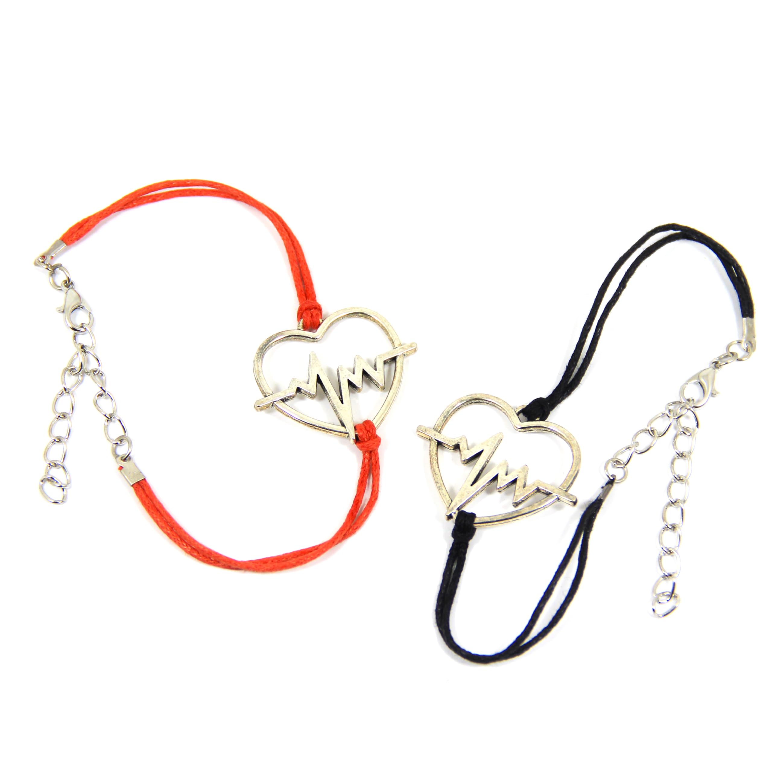 Heartbeat Bracelet - EKG Cardiogram Jewelry Gift for Doctors, Nurses, Doula & Medical Students - Adjustable Hemp Cord - Perfect for Graduation, Appreciation & Daily Wear