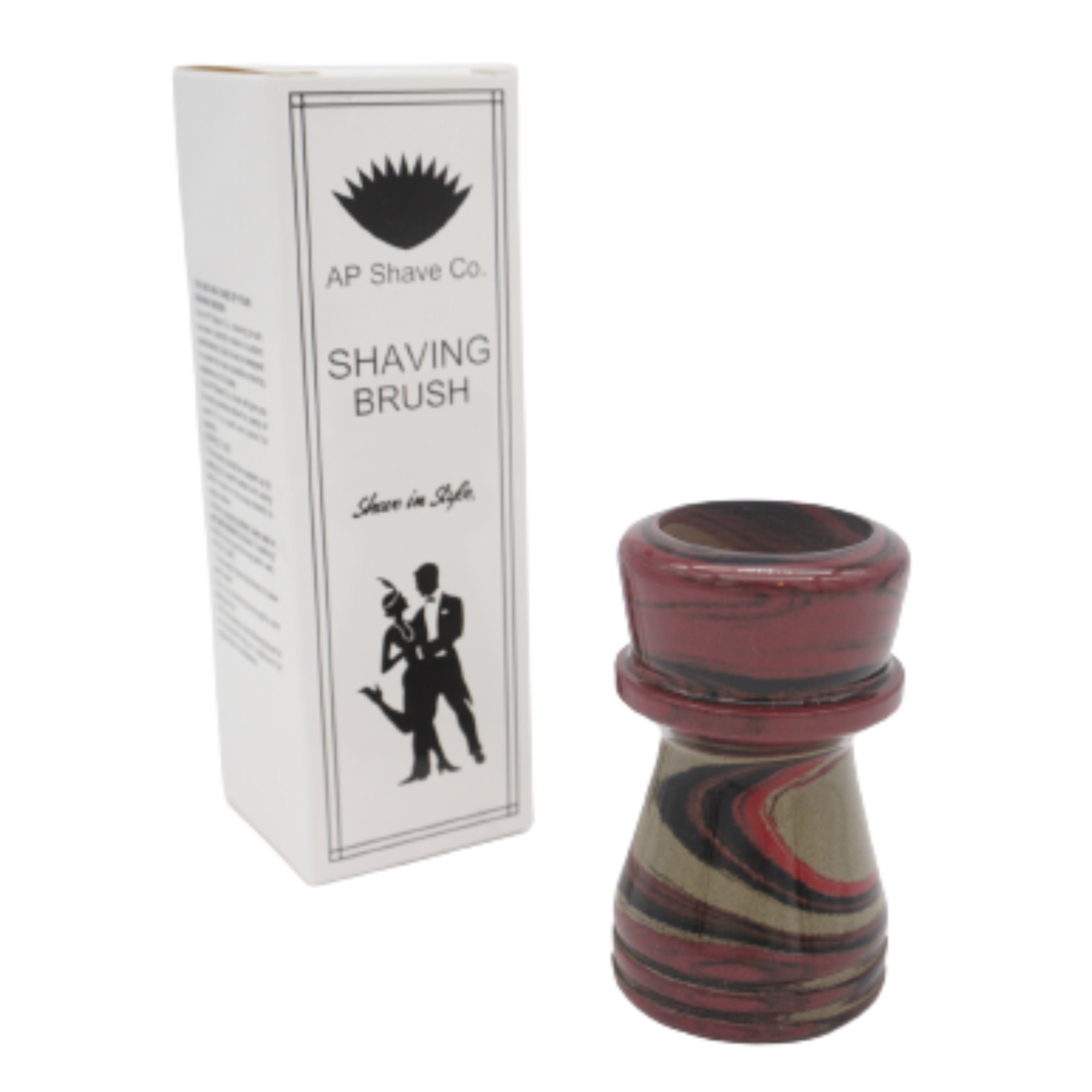 Premium Mars Ebonite Handcrafted Shaving Brush Handle - Fits 28mm & 30mm Knots - Perfect for Wet Shaving & Grooming Gifts for Men