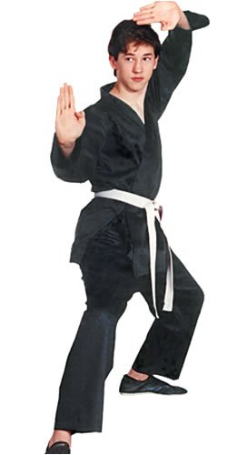 Premium 8 Oz Medium Weight Black Tiger Claw Karate Uniform - 100% Cotton for Adults & Kids - Perfect for Training, Competitions & Martial Arts Practice