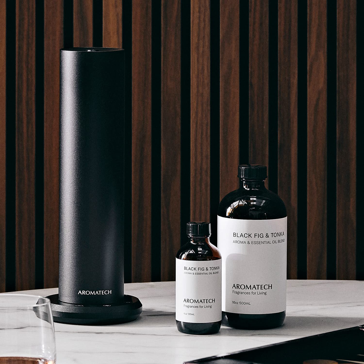 AromaTech Black Fig & Tonka Essential Oil for Diffusers - 500ml Premium Scented Oil for Home, Spa & Office Relaxation