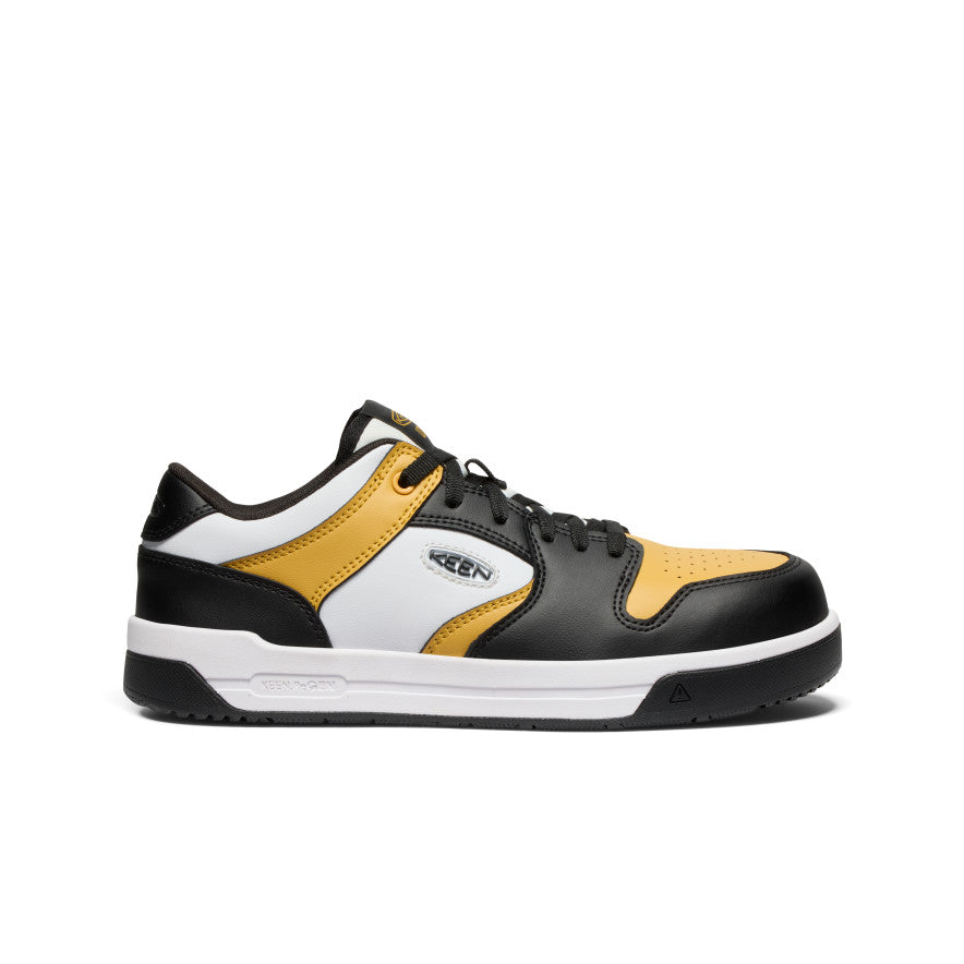 Men's Overton Carbon Toe Work Shoes - Golden Spice/Black - Slip-Resistant Safety Boots for Construction & Industrial Work