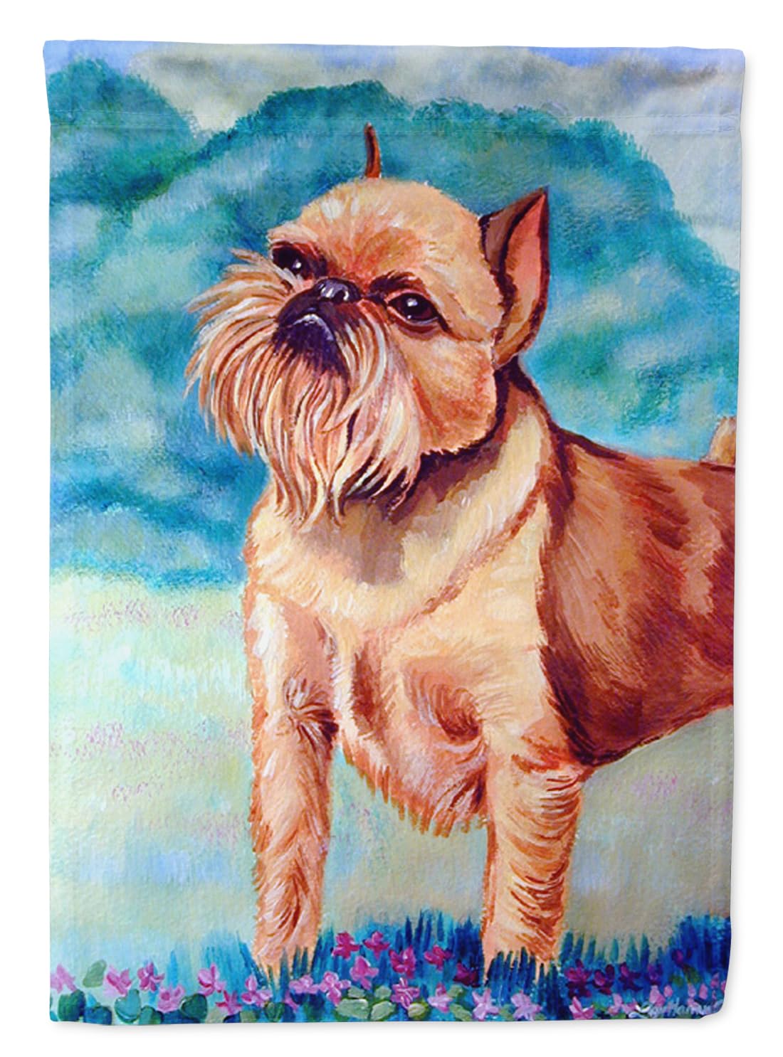 Caroline's Treasures Brussels Griffon Garden Flag - Decorative Outdoor Yard Banner for Mailbox, Patio & Flower Beds - Weather-Resistant Multicolor Artwork - Perfect for Seasonal Decor & Home Landscaping