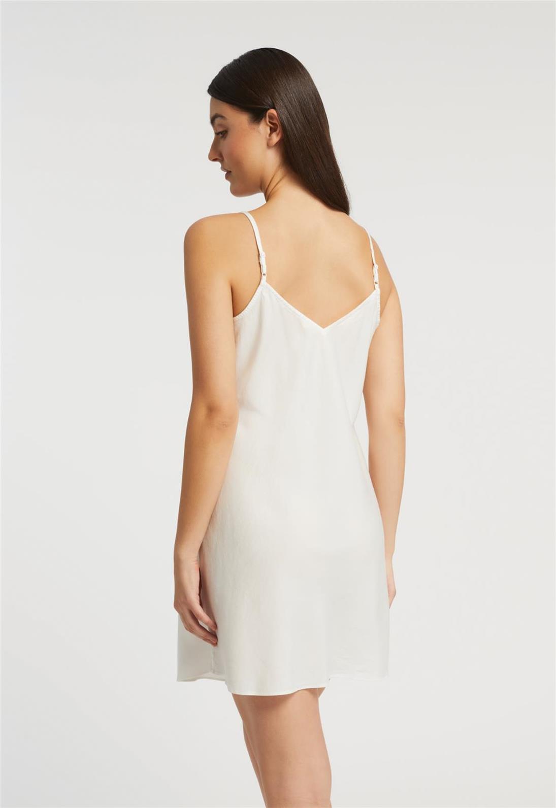 Sexy V-Neck Chemise by Inej - Lace Trim Nightgown for Women, Comfortable Sleepwear & Lingerie - Perfect for Valentine's Day, Anniversary Gift & Romantic Nights