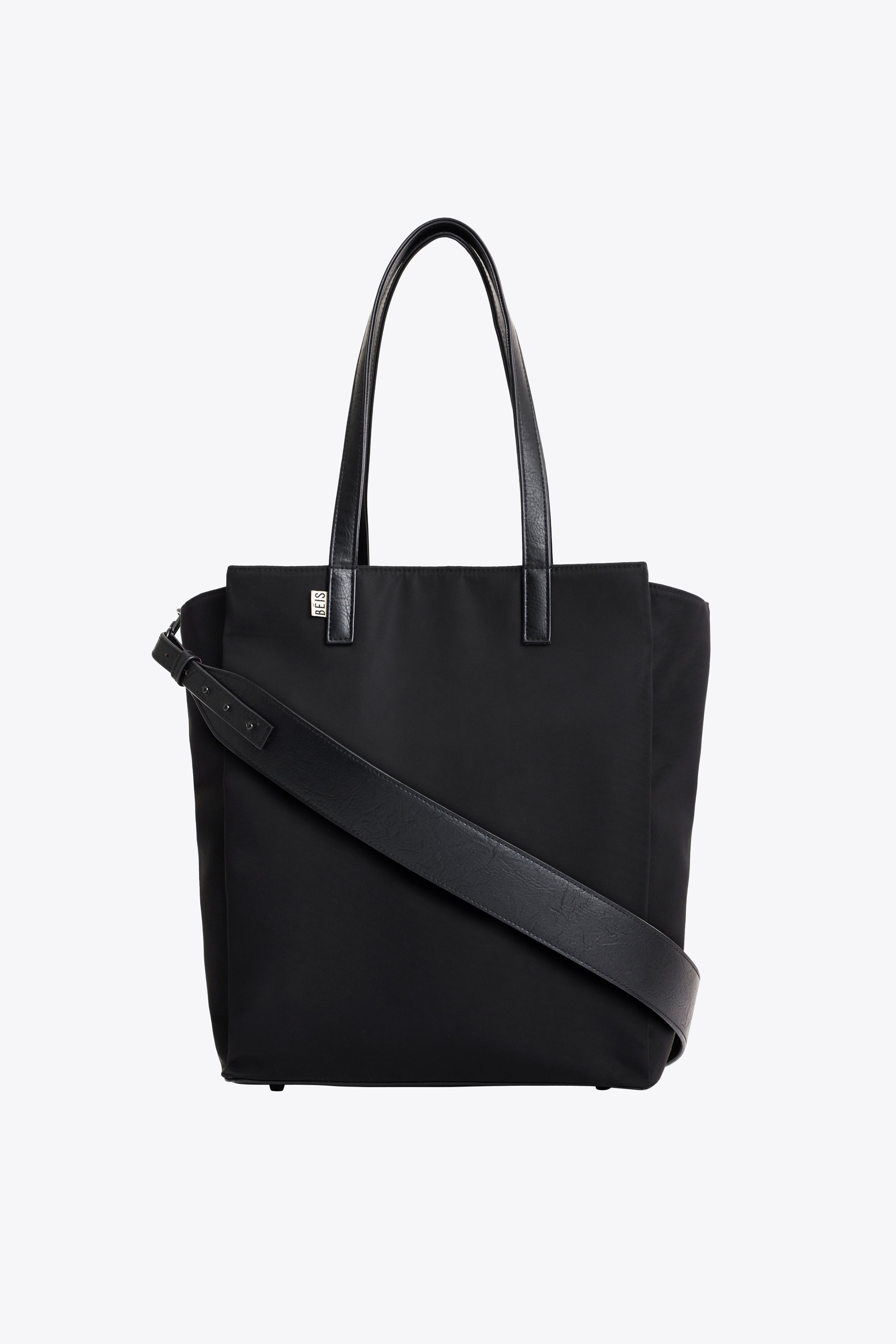 Stylish Black Commuter Tote Bag for Women - Waterproof Work Tote with Laptop Pocket - Perfect for Office, Business Travel & Daily Use