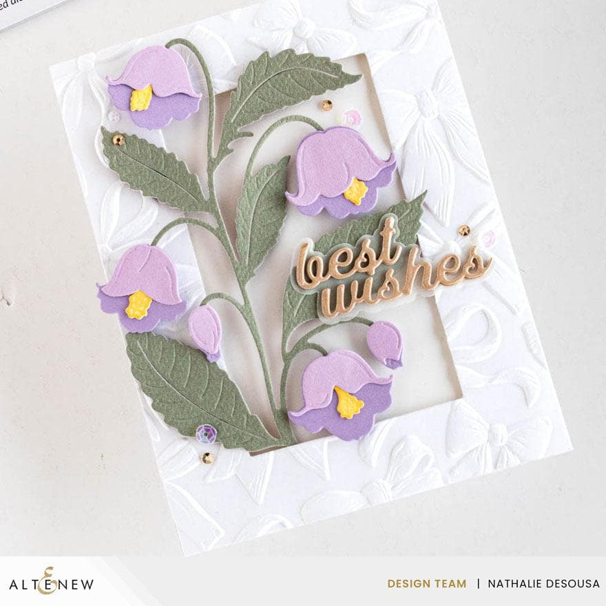Blooming Doily Charm 3D Embossing Folder for Card Making - DIY Scrapbooking & Paper Crafting Supplies