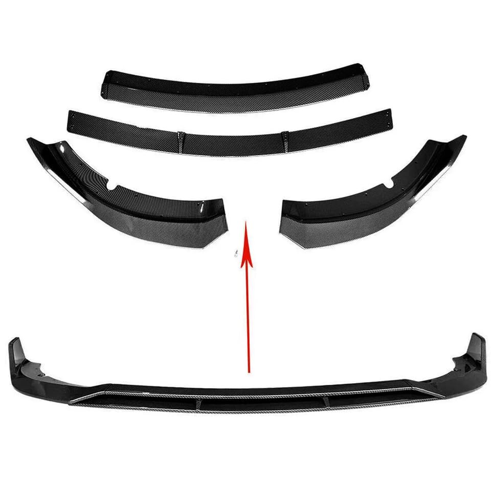 Carbon Fiber Front Bumper Lip Spoiler for 2015-2022 Dodge Charger SRT | Body Kit Splitter & Air Chin | Aggressive Style Upgrade for Street Racing & Car Shows