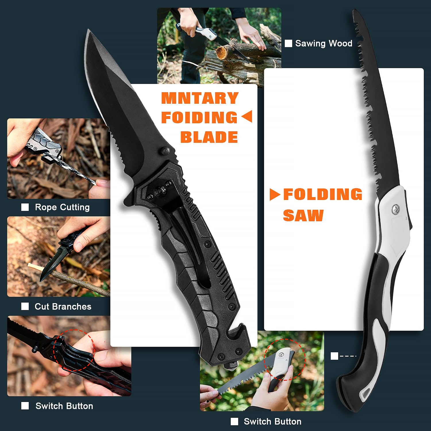 Premium Survival Gear Kit - Emergency First Aid Supplies & Large Durable Camping Backpack for Outdoor Adventures | Perfect for Hiking, Camping, and Wilderness Survival Preparedness