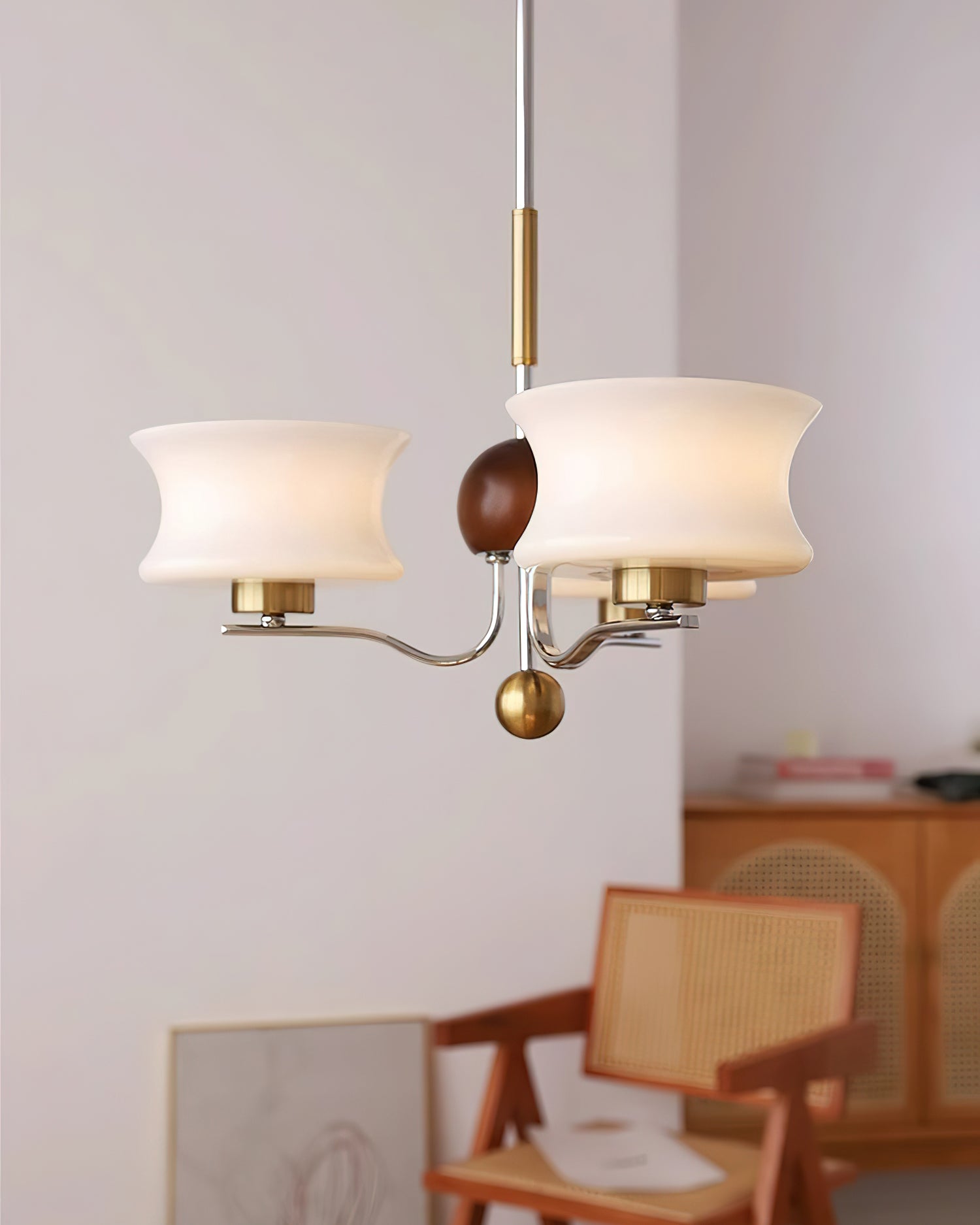 Anath Modern Chandelier - Elegant Crystal Ceiling Light Fixture for Dining Room, Living Room, Bedroom | Perfect for Home Decor, Wedding & Party Lighting