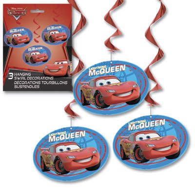 Pixar Cars Themed Party Supplies - Crayons, Cups, Erasers, Spin Tops, Plates, Tote Bags & Stationery Sets for Kids Birthday Decorations | Bulk or Individual Options for Classroom, Baby Shower & Disney Themed Events