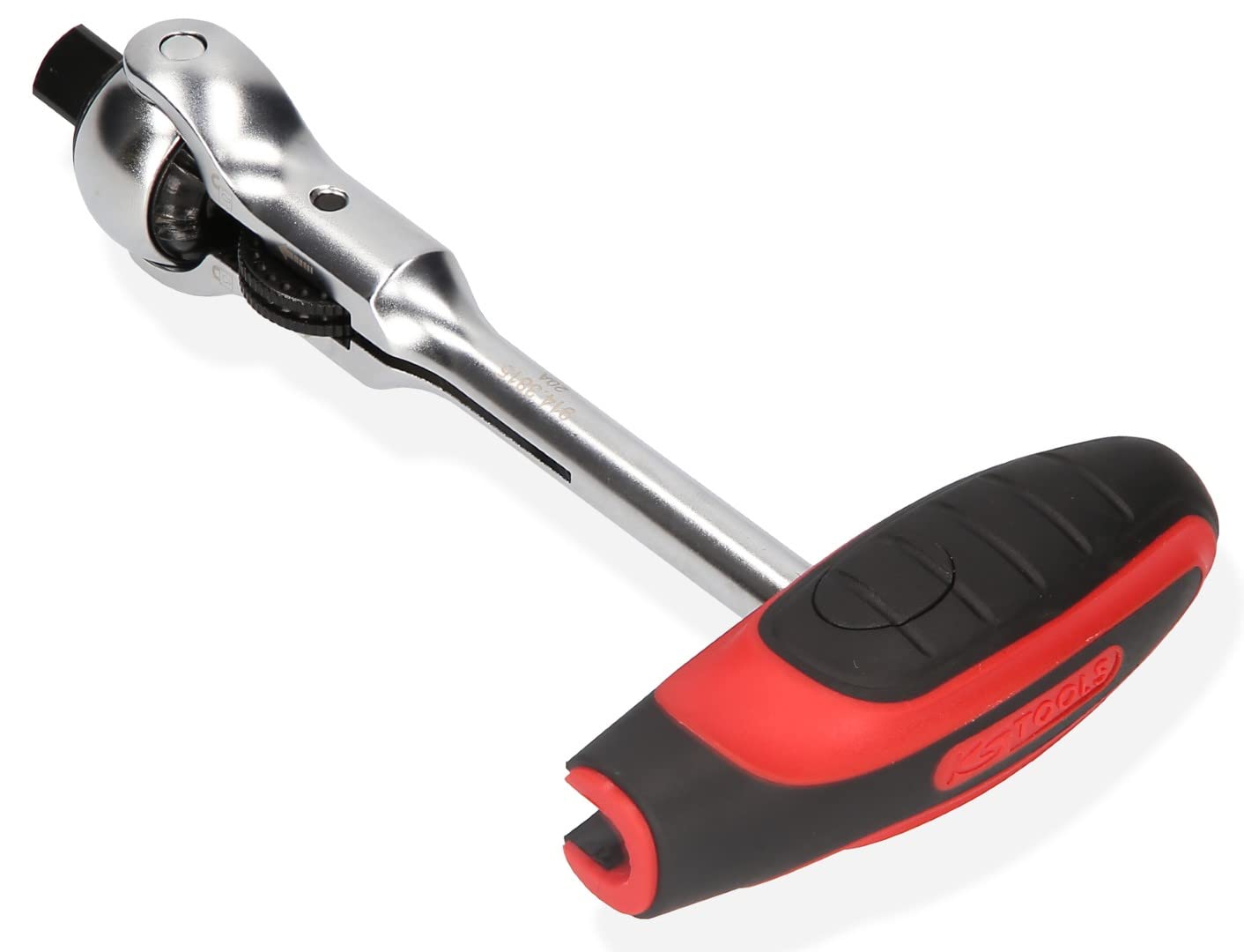 KS Tools 914.1405 Mini T-Handle Swivel Head Ratchet - Compact Hand Tool for Tight Spaces, Automotive & DIY Repairs | Perfect for Mechanics, Home Improvement & Small Engine Work