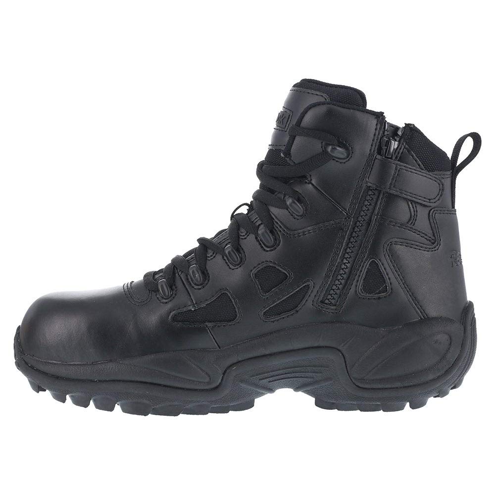 Reebok Work Men's Rapid Response RB8695 Safety Boot - Tan, Steel Toe, Slip Resistant, Electrical Hazard Protection - Ideal for Construction, Warehouse & Industrial Work