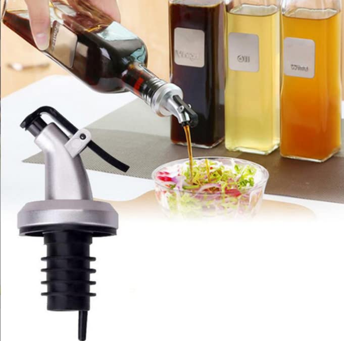 5-Pack HORNO Leakproof Oil Spouts - Olive Oil & Vinegar Dispenser Bottle Stoppers for Salad Dressing, Wine, Cooking & Kitchen Use
