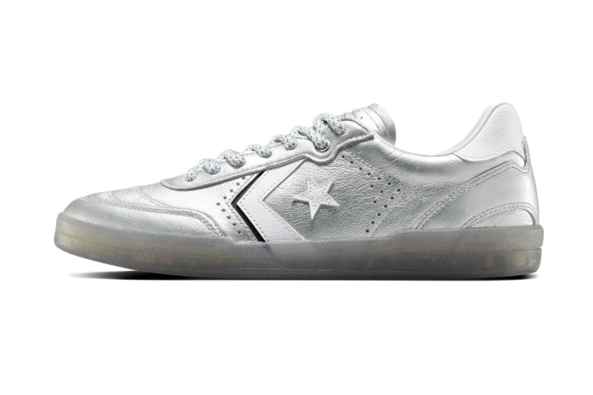 Converse CONS Louie Lopez Pro 2 Ox Skateboarding Shoes - Silver/White/Black - High-Performance Sneakers for Street Skating & Casual Wear