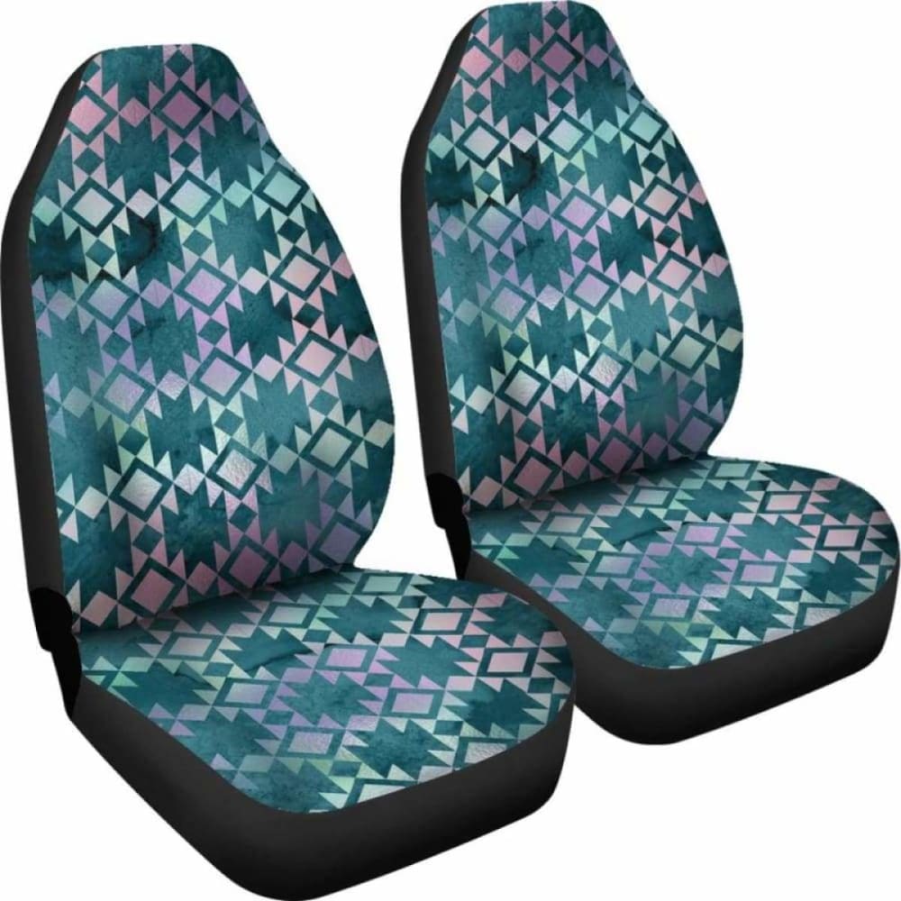 Aztec Ethnic Iridescent Car Seat Covers - Waterproof & Non-Slip Universal Fit for Cars, SUVs, Trucks - Perfect for Road Trips, Daily Commute & Interior Decoration