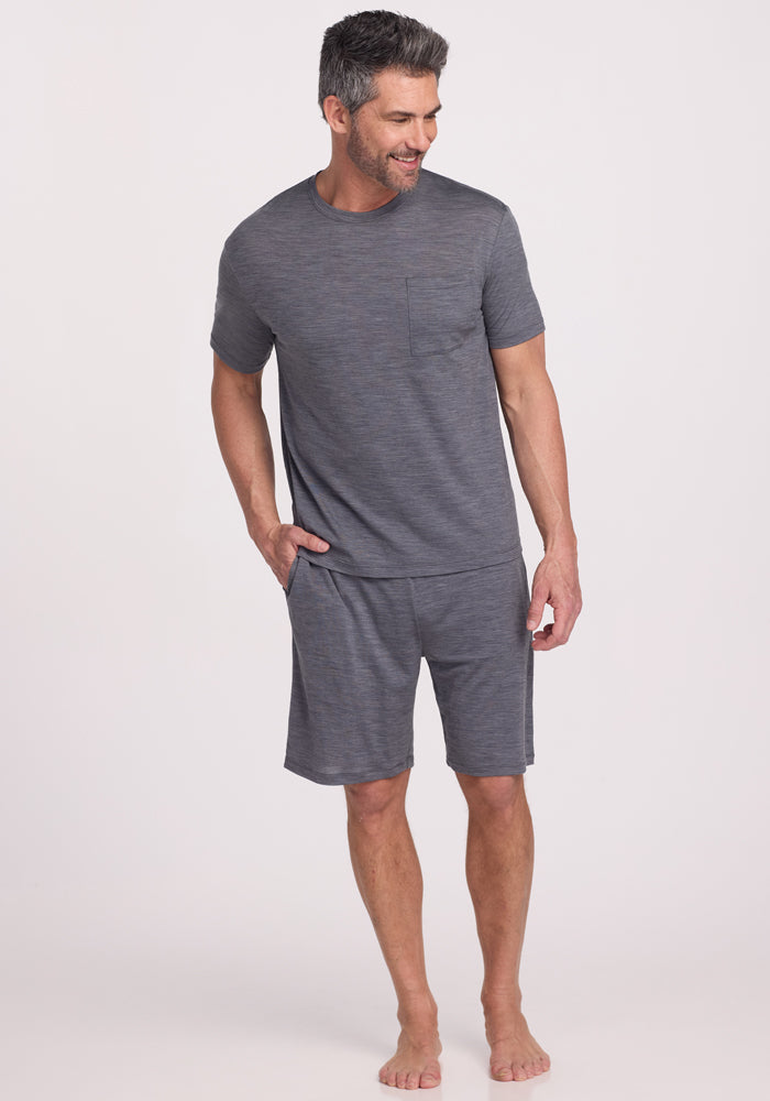 Finn Top - Soft & Comfortable Graphite Heather Women's T-Shirt for Casual Wear & Everyday Outfits