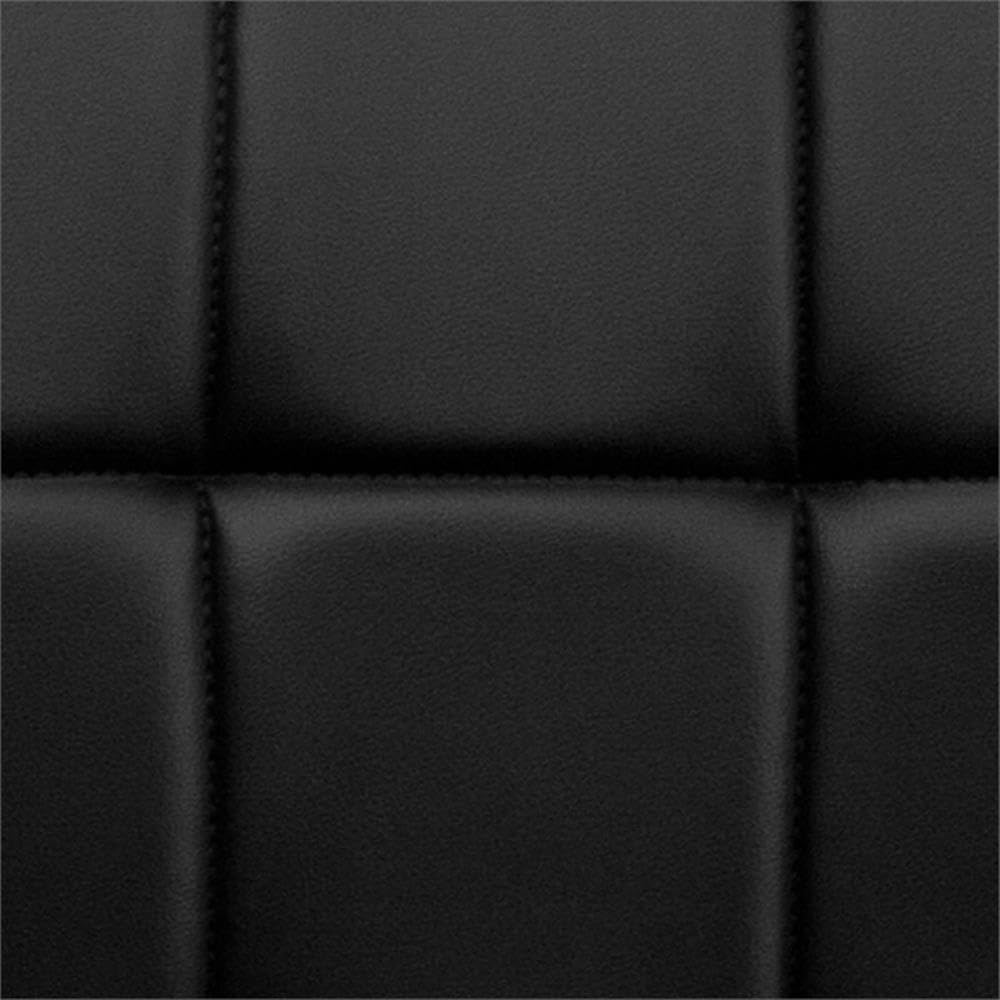 Black Adjustable Bar Stools Set of 2 - Home Square Quilted Counter Height Stools for Kitchen Island, Breakfast Bar & Home Decor