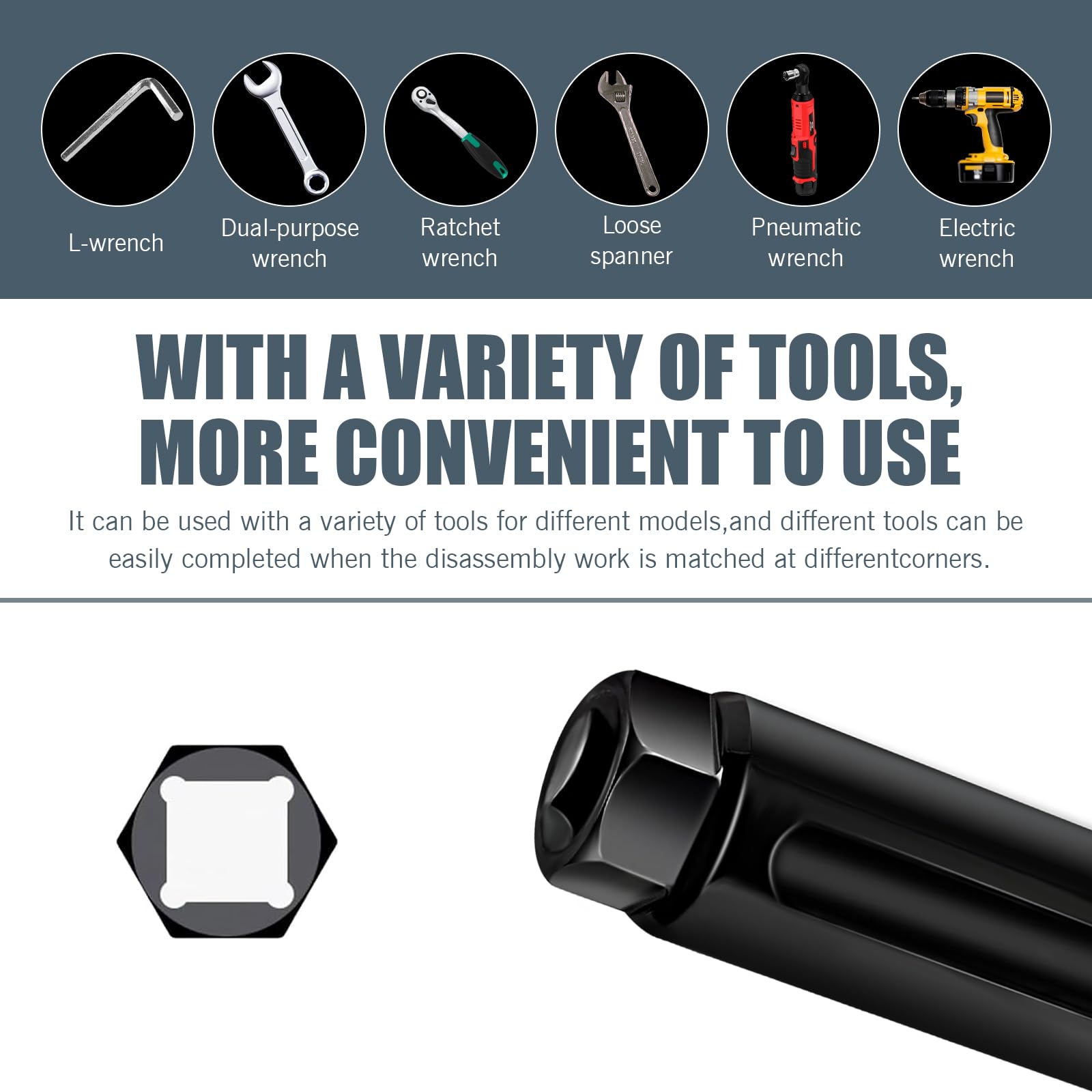 Automotive Oil Pressure Sensor Socket Wrench - Hex Nut Slotted Design Sensor Removal Tool - Universal Car Sensor Replacement Accessory Kit (Black) - Perfect for DIY Car Repairs & Mechanic Workshops