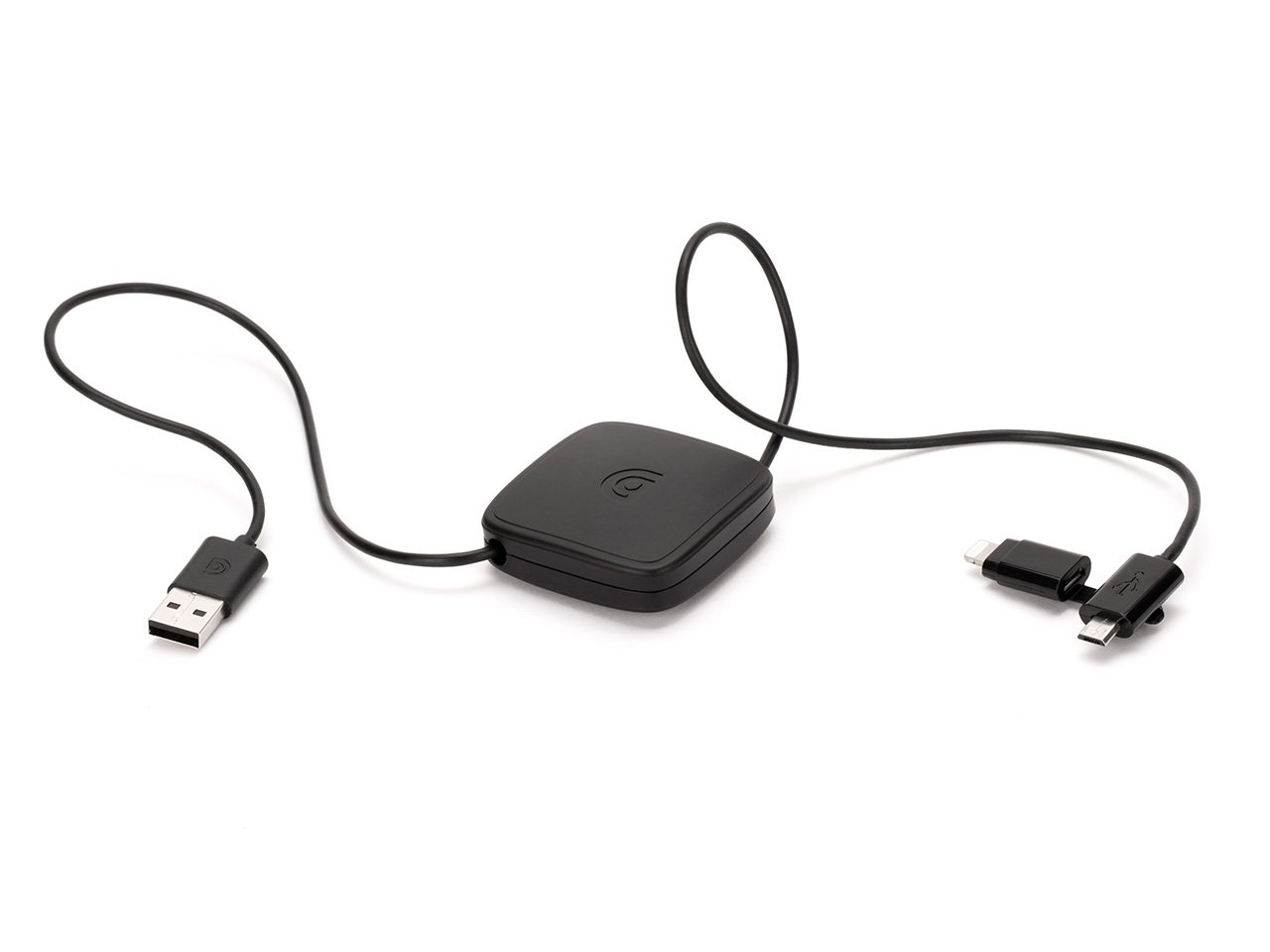 Griffin Retractable Lightning & Micro-USB Charging Cable - Fast Sync & Charge Cord for iPhone, Android, Tablets - Home, Office, Travel Use