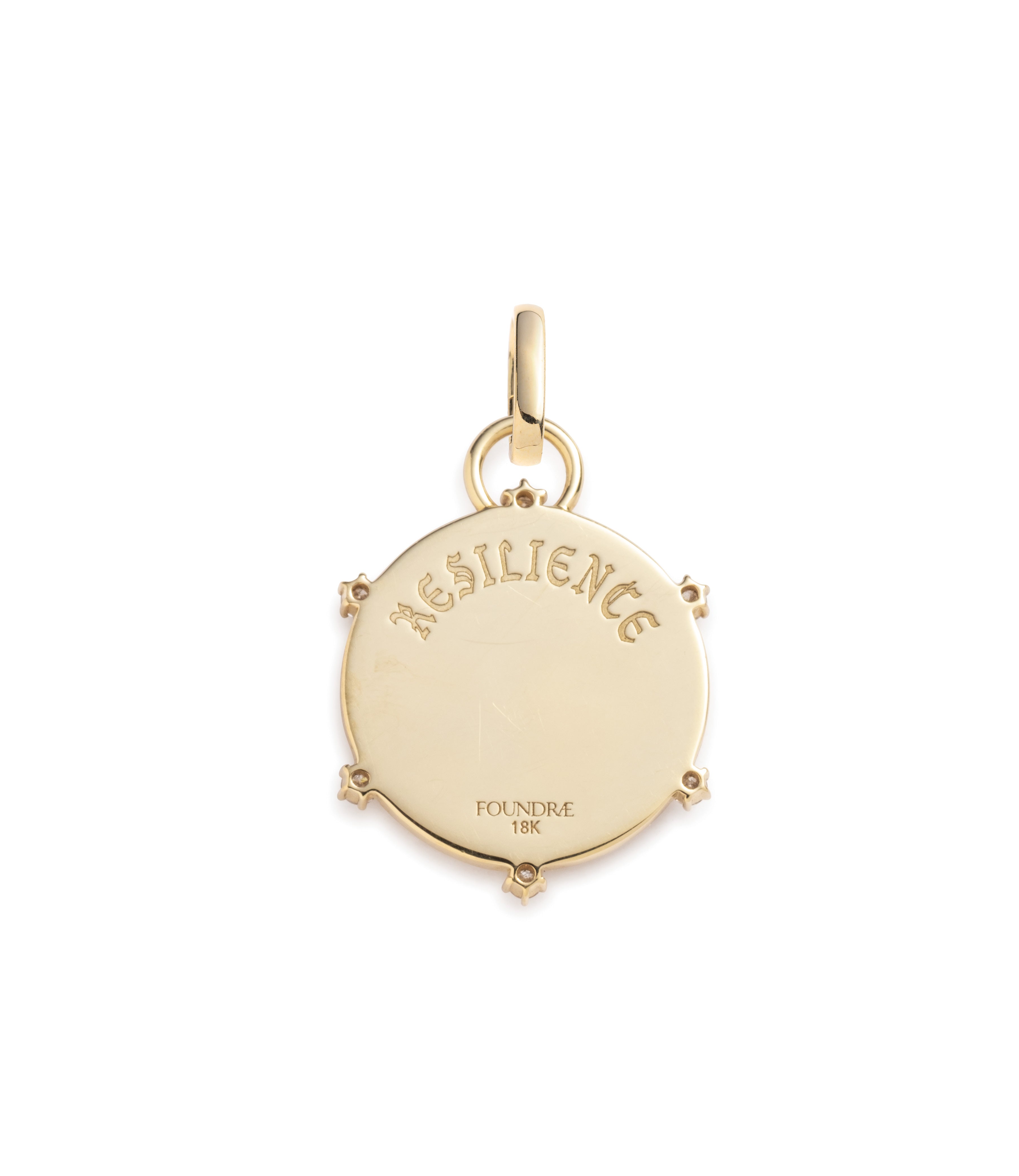 Blossoms Baby Medallion Necklace - 14K Gold & Diamond Pendant with Adjustable Chain - Perfect for Christening, Baptism & Baby Shower Gifts