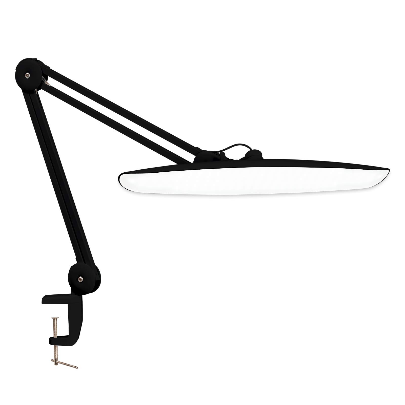 Bemelux 20 Inch LED Desk Lamp with Clamp - 2200 Lumens Bright Task Light, 117 LEDs, Adjustable Dimming & Swivel Arm - Perfect for Office, Study, Reading, Sewing, Crafting & Workbench Tasks