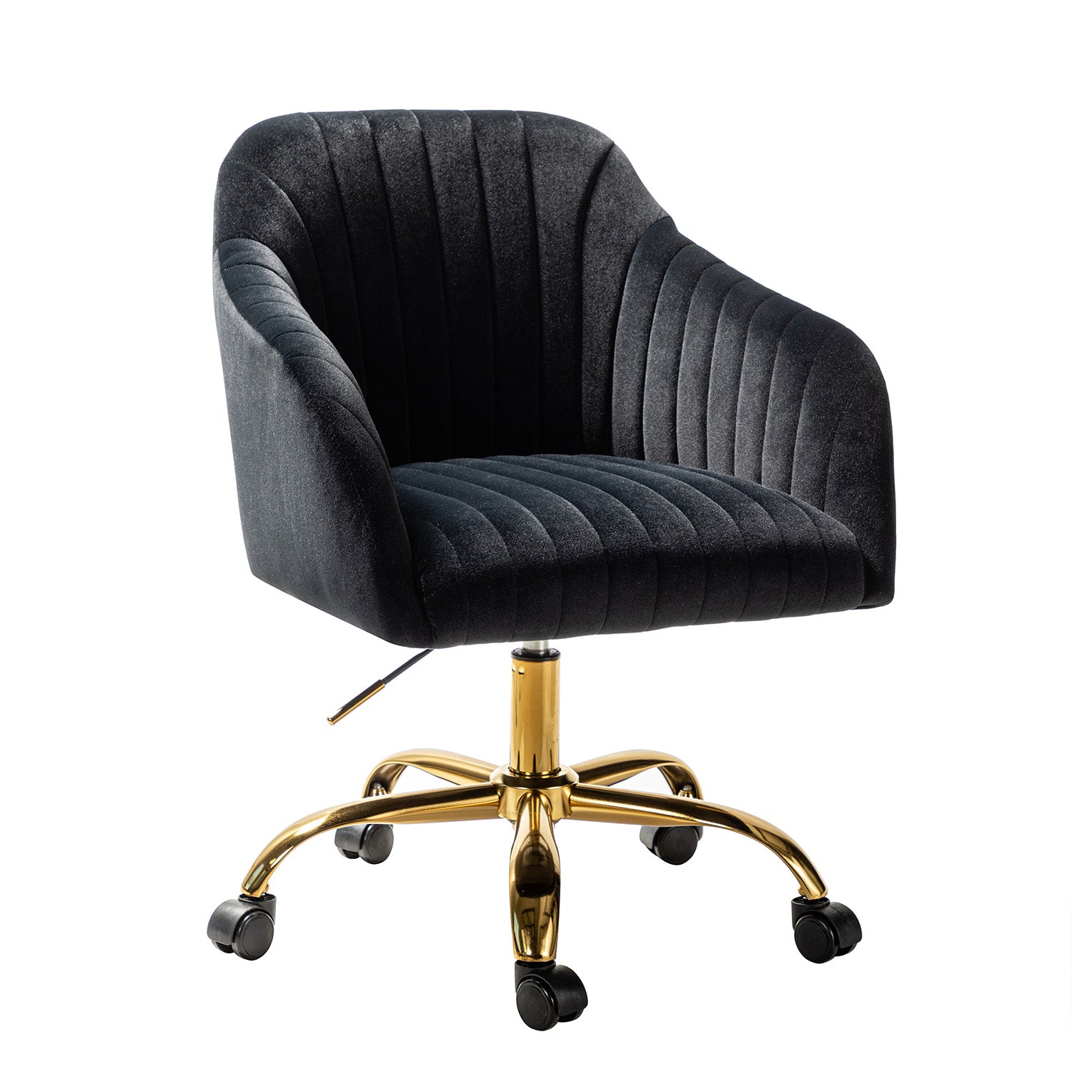 Luxury Velvet Office Chair - Ergonomic Desk Chair with Adjustable Height for Home & Workspace - Perfect for Remote Work, Gaming & Study