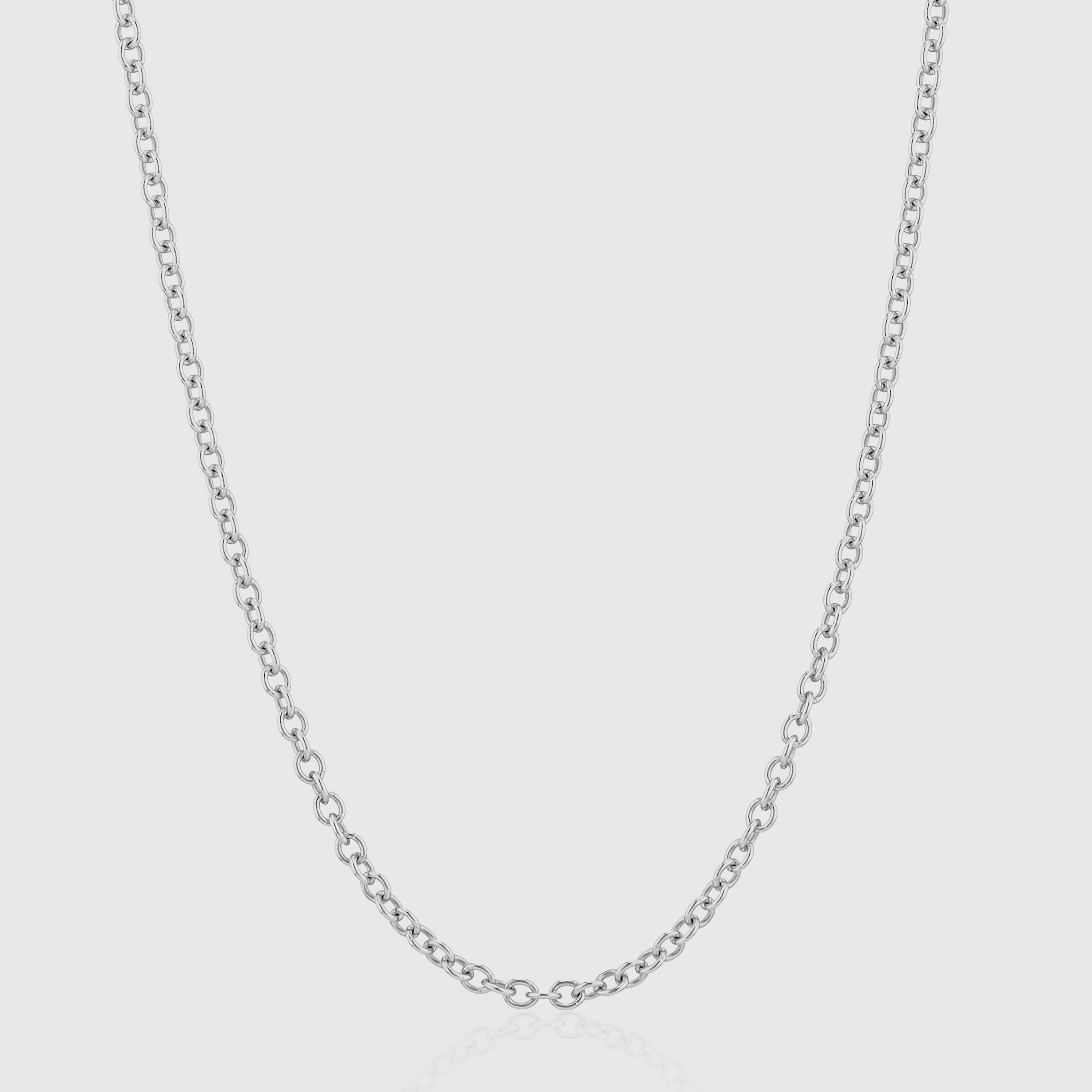 Fenchurch Sterling Silver Heavy Trace Chain Necklace for Women - Durable & Elegant Jewelry for Everyday Wear, Layering, and Special Occasions