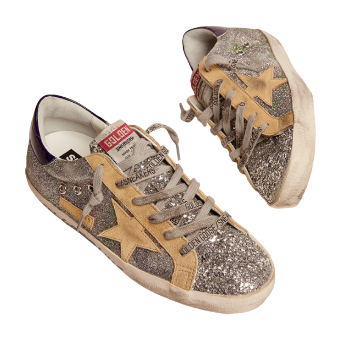 Sparkly Super Star High Heels with Mirrored Heel - Perfect for Parties, Prom & Special Occasions