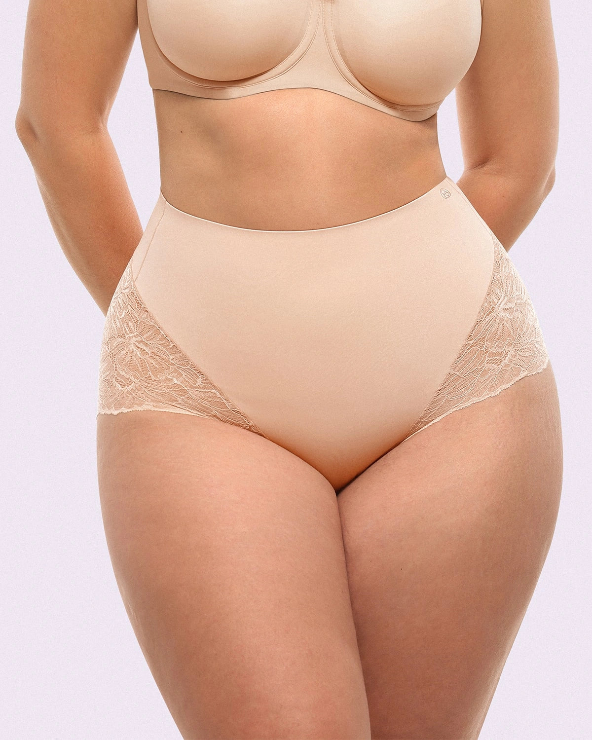 Bare Essentials™ MeshSmooth™ Mid Waist Lace Panties - Comfortable Women's Underwear for Everyday Wear, Date Night & Special Occasions