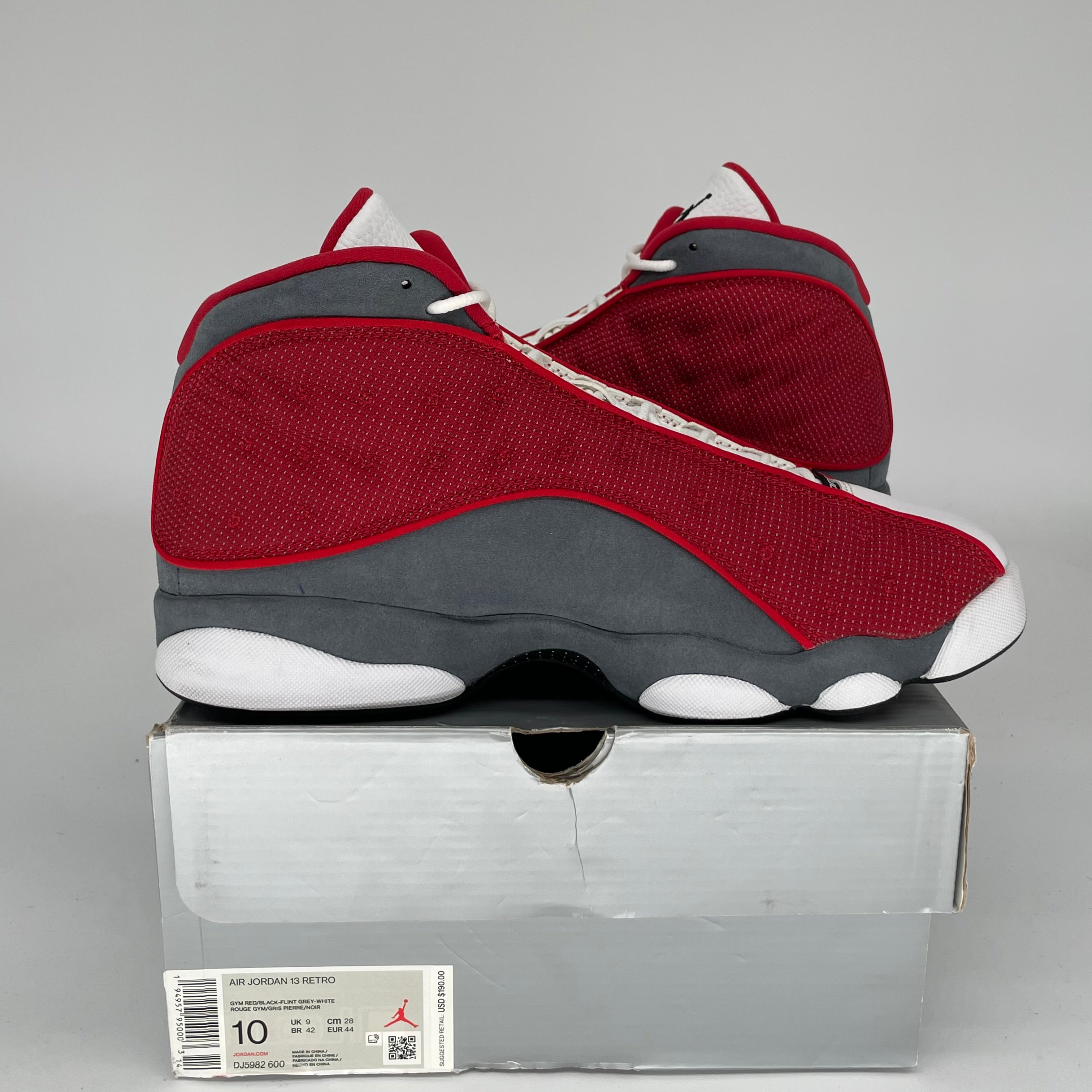 Original: AIR JORDAN 13 RED FLINT SIZE 10 DJ5982 600   Optimized:   Air Jordan 13 Retro 