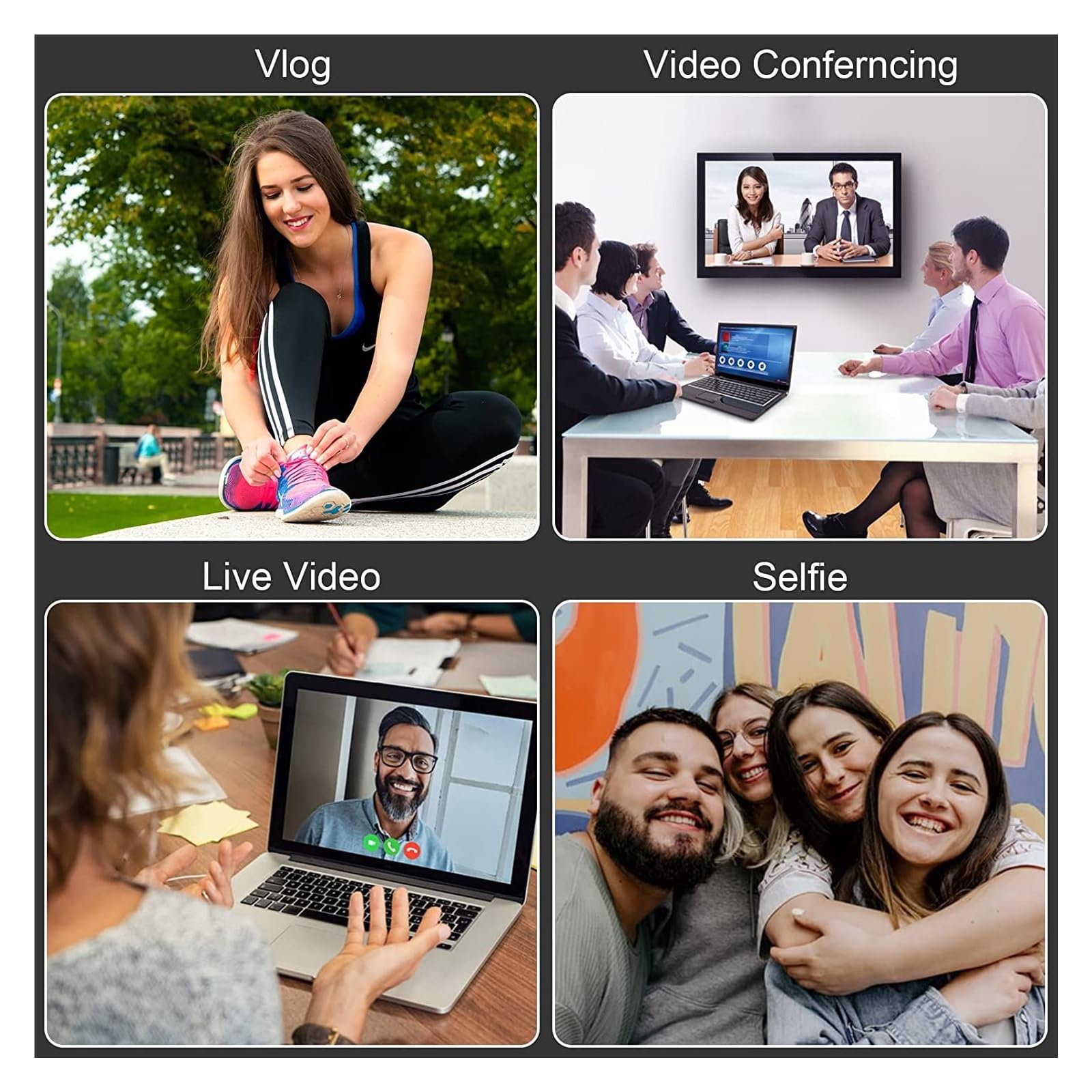 48MP Digital Camera with Dual Lens - 4K Vlog Camcorder & Selfie Camera, 18X Auto Focus, Includes 64GB TF Card - Perfect for YouTube Vlogging, Travel Photography, and Live Streaming