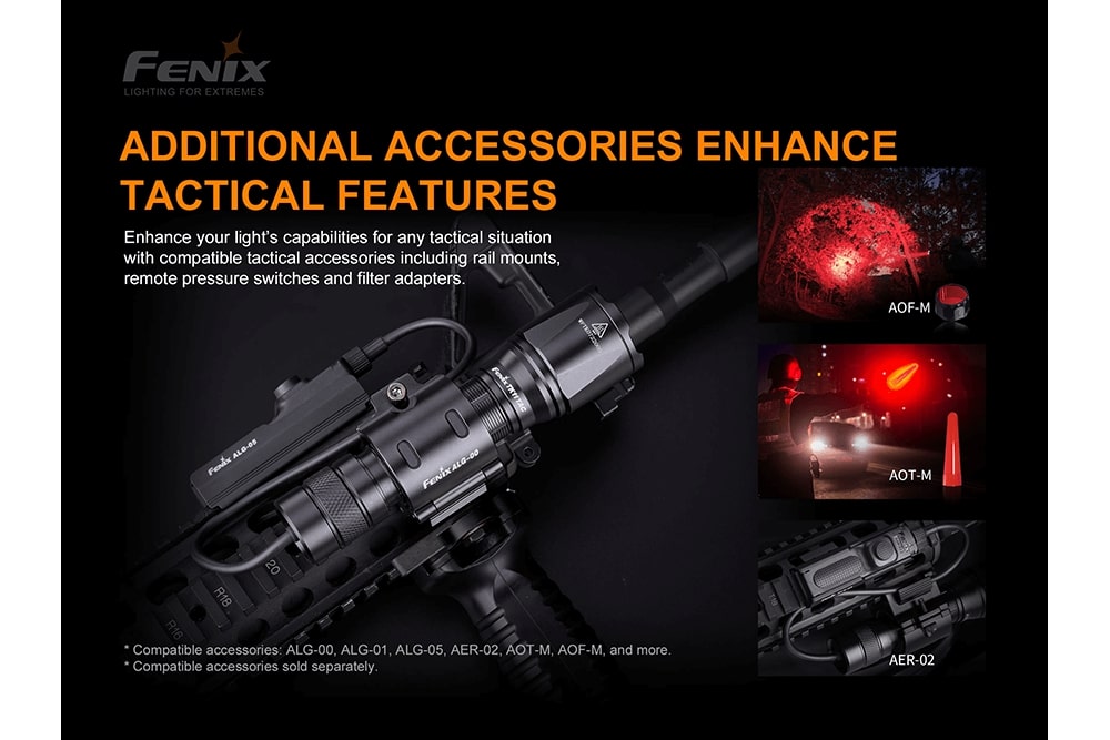 Fenix TK11 TAC LED Tactical Flashlight 1600 Lumens - High-Intensity Rechargeable Flashlight for Outdoor, Camping, Hunting & Emergency Use