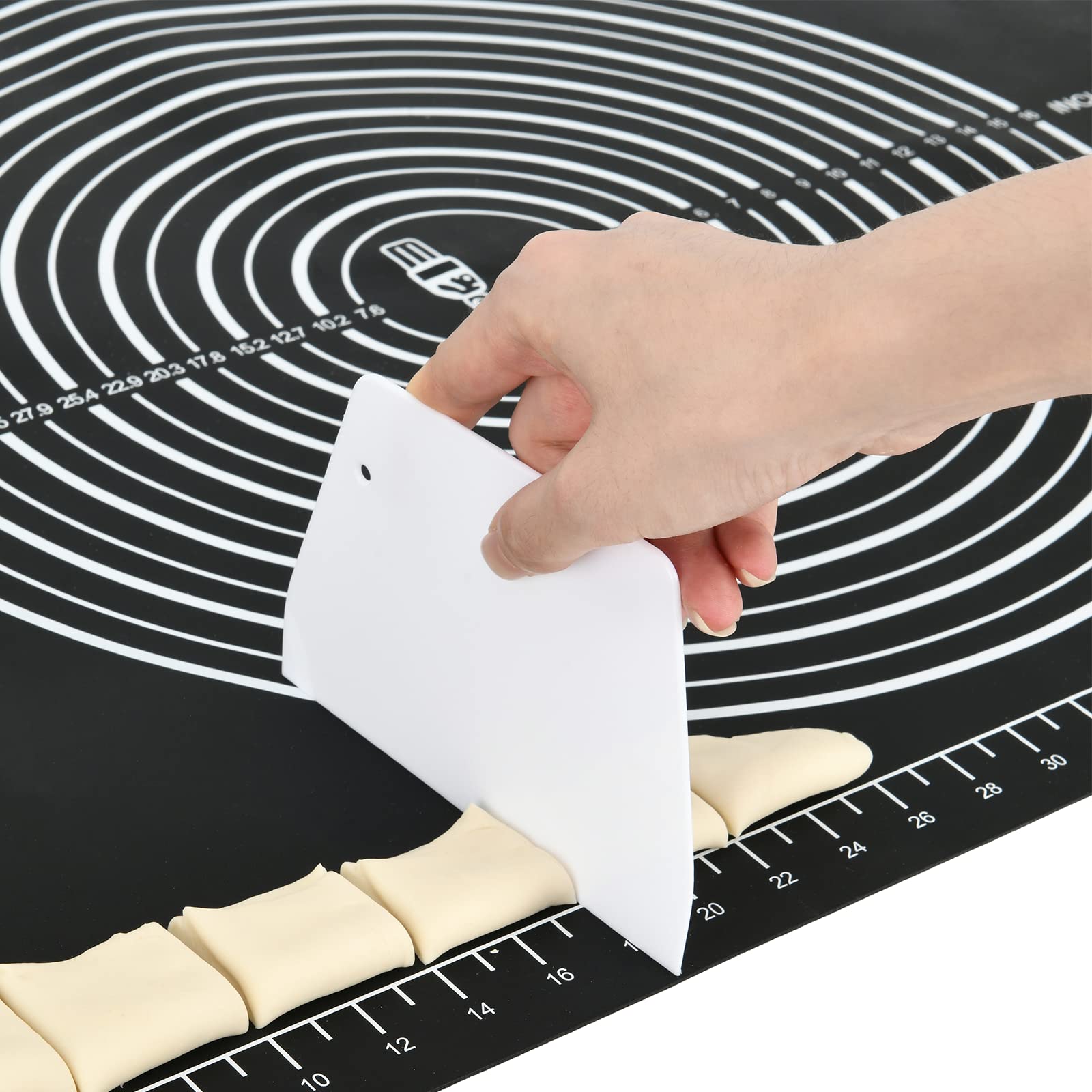 Non-Slip Silicone Baking Mat 28x20 Inches - Heat Resistant Pastry Mat for Dough Rolling, Kneading, Fondant & Pie Crust | Perfect for Countertop Protection, Cookie Decorating & Cake Making (Ideal for Home Bakers & Professional Kitchens)