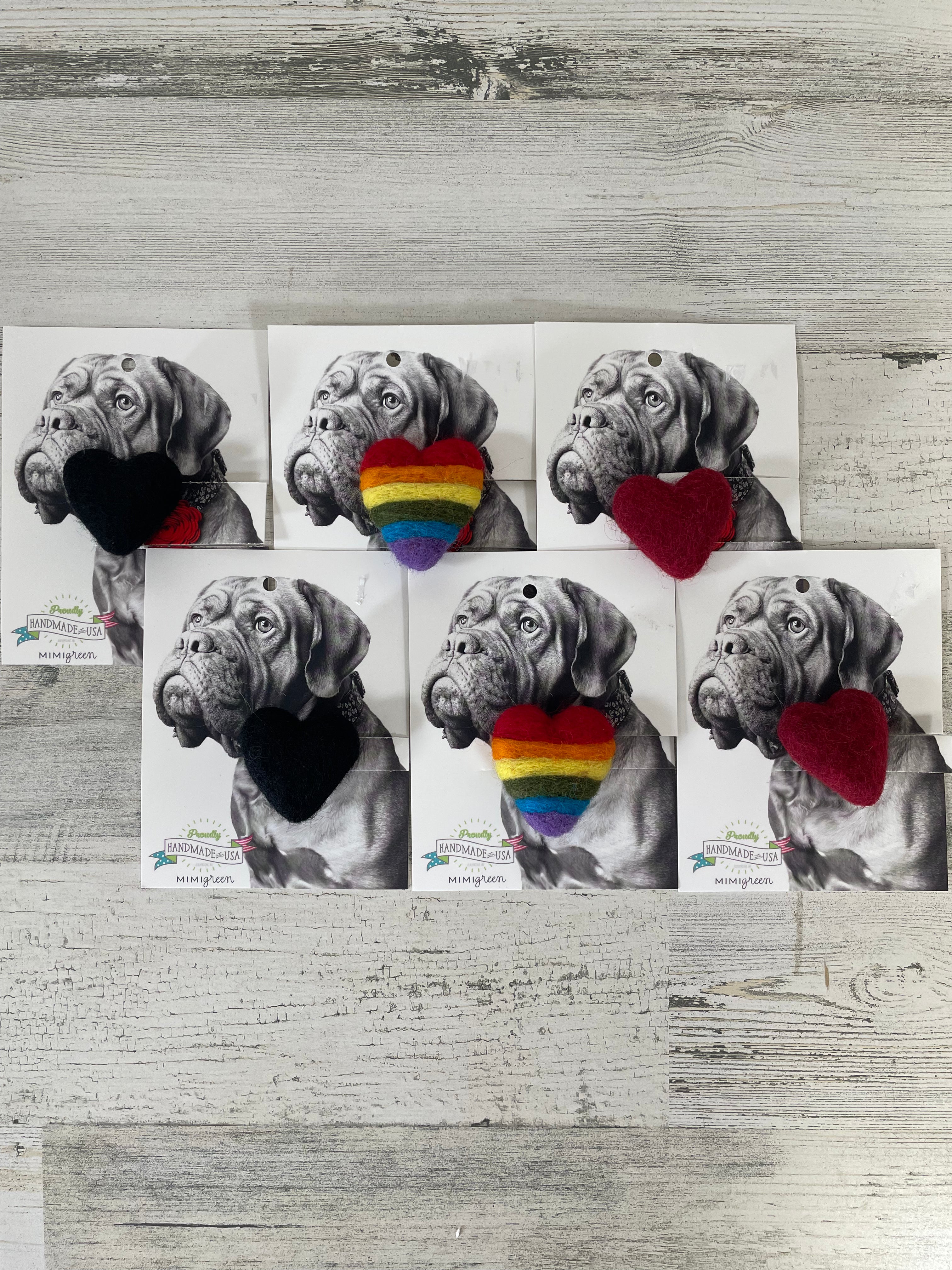 Mimi Green Single Heart Dog Collar - Adjustable Pet Collar with Heart Charm - Perfect for Small & Medium Dogs - Valentine's Day, Daily Walks & Photo Shoots