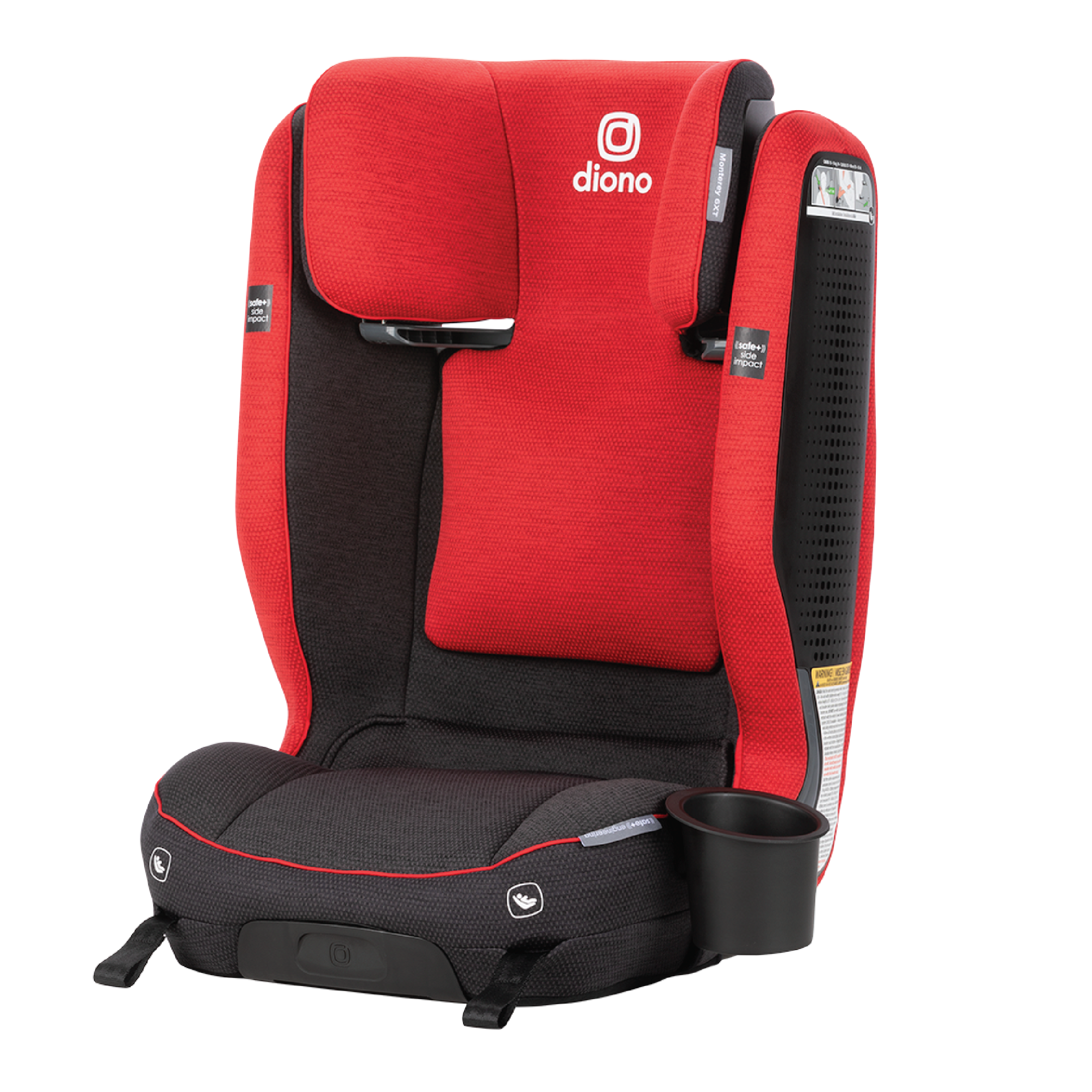 Diono Monterey 6XT SafePlus High Back Booster Car Seat for Kids - Safe & Comfortable Convertible Car Seat for Toddlers - Perfect for Travel, School & Family Road Trips