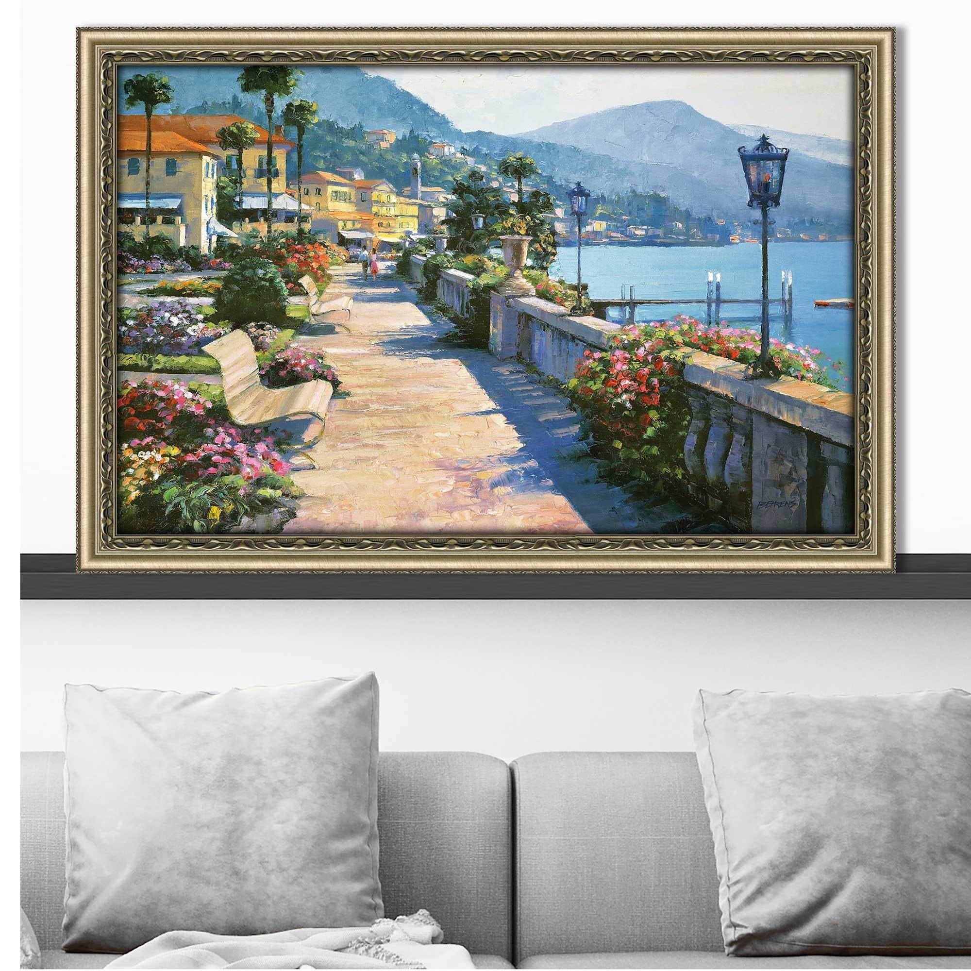Bellagio Promenade by Howard Behrens - Premium Acrylic Wall Art Print - Elegant Home & Office Decor for Living Room, Bedroom, or Gallery Display
