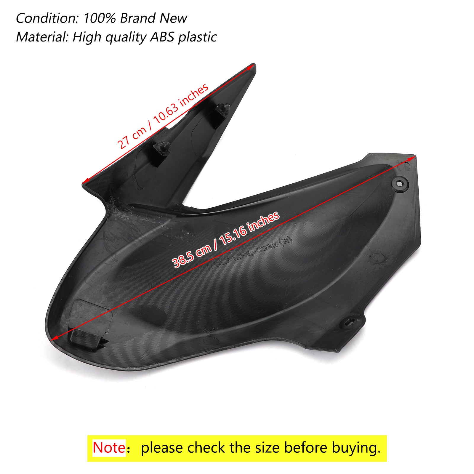Kawasaki Z900 2017-2019 Gas Tank Side Trim Insert Cover Panel Fairing - 1 Pair Replacement Parts for Motorcycle Accessories - Perfect for Customization & Protection