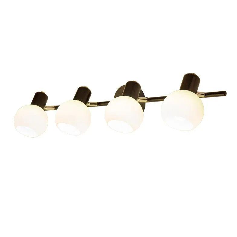 Modern White Round Glass Lampshade - Elegant Spotlight for Living Room, Bedroom & Office Lighting Decor