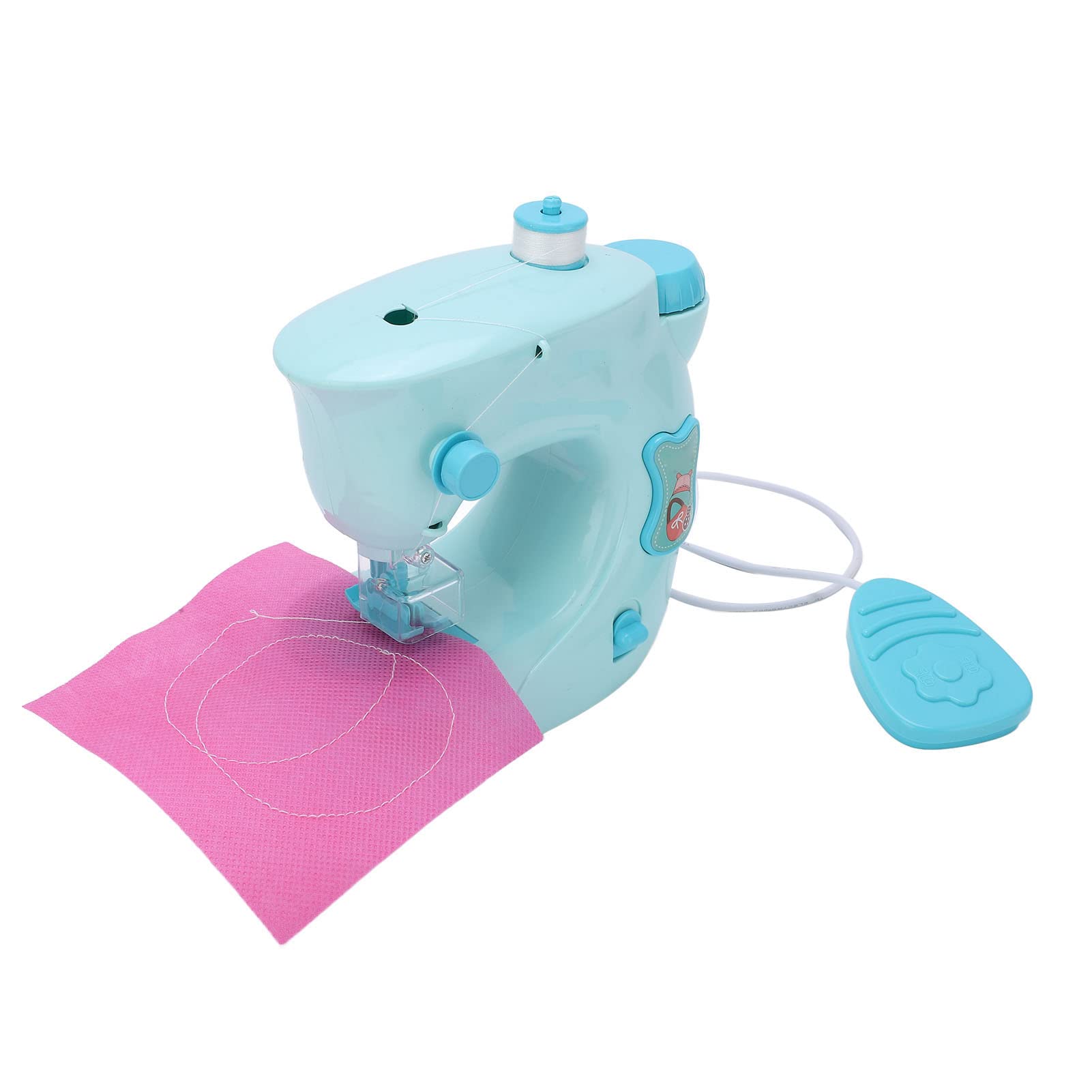 Kids Electric Sewing Machine - Durable Mini Sewing Machine with Lightweight ABS Body & Ruler | Perfect for Beginners, DIY Crafts & Home Sewing Projects in Living Room