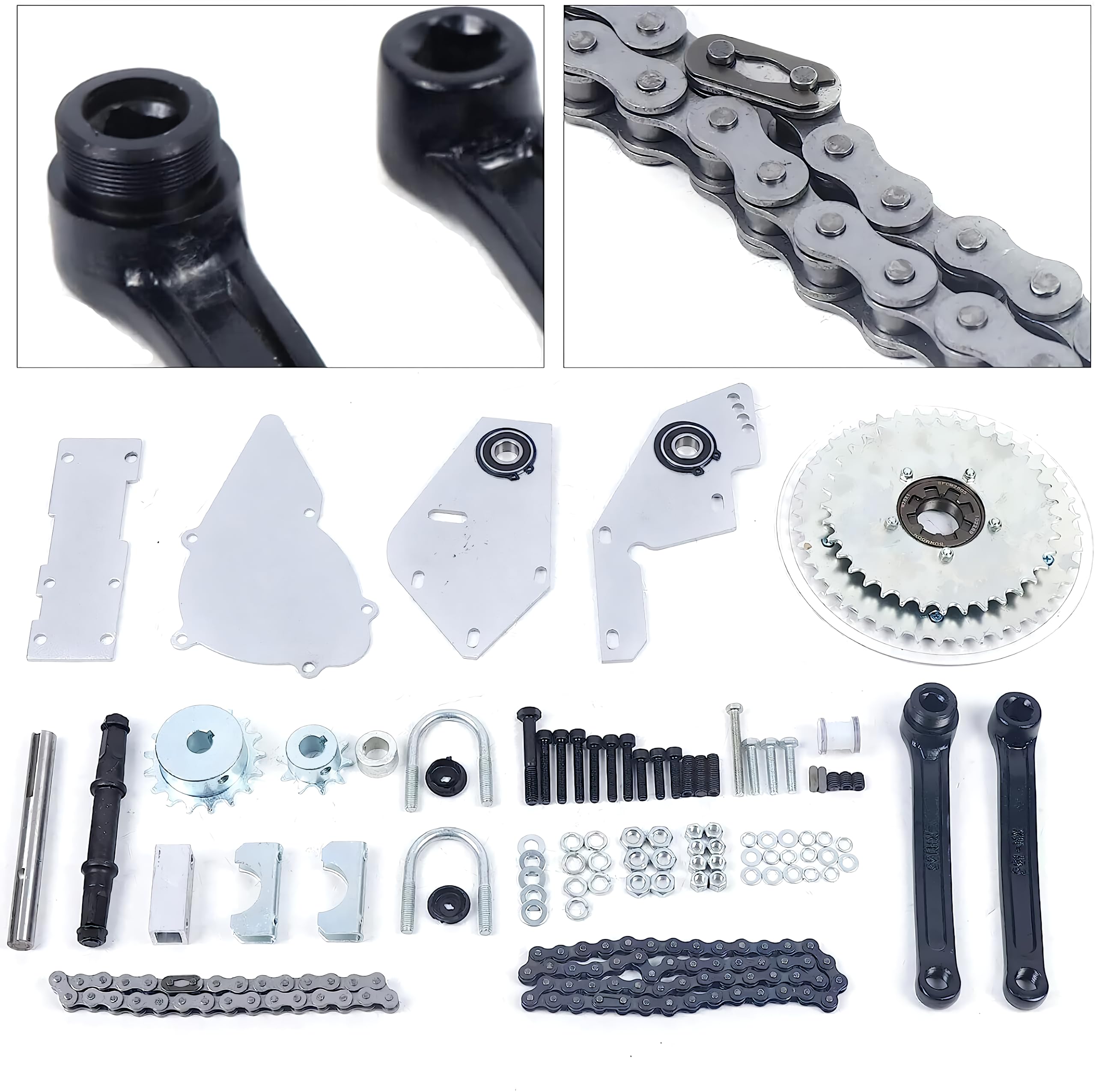 Bike Jackshaft Conversion Kit - 2-Stroke Bicycle Engine Kit with 415 Chain Shifter for Standard 2-Stroke Engines | Perfect for DIY Bike Motorization & Commuting Upgrades