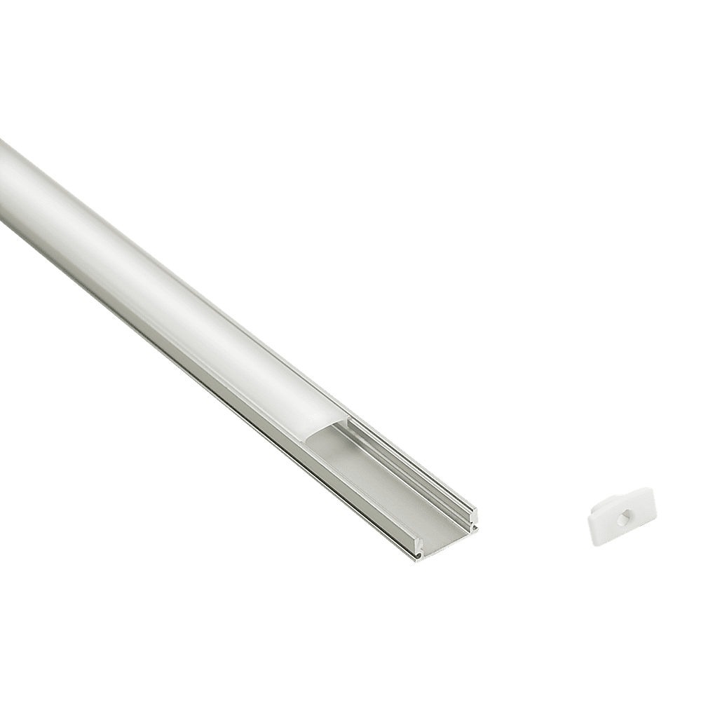10 Pack 1M Aluminum LED Strip Light Channel Profile for Kitchen Cabinet Lighting - Perfect for Under Cabinet, Shelf, and Staircase Accent Lighting