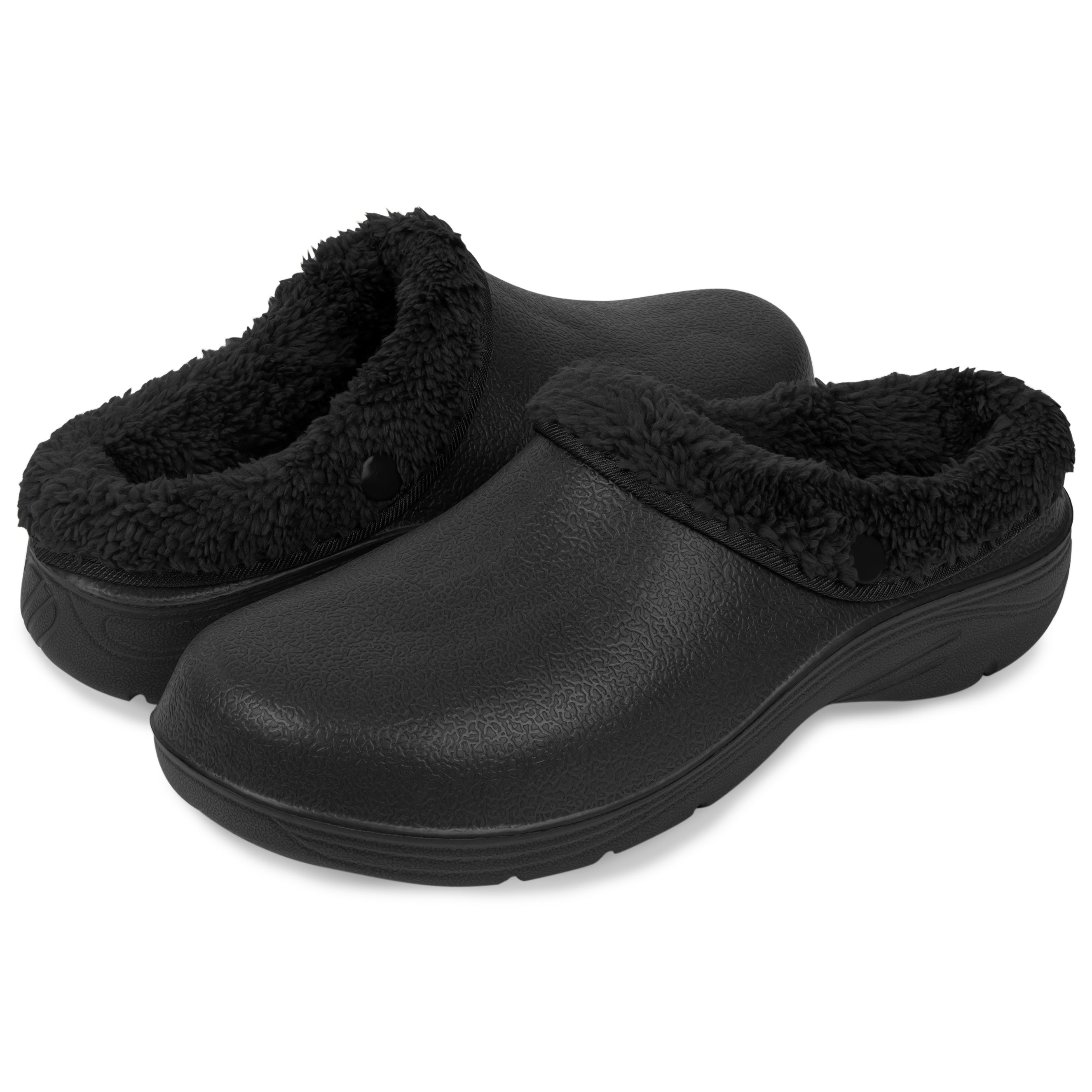 Women's Thermal Fleece Lined Garden Clogs - Warm Slip-Resistant Outdoor Shoes for Winter Gardening, Yard Work & Home Use