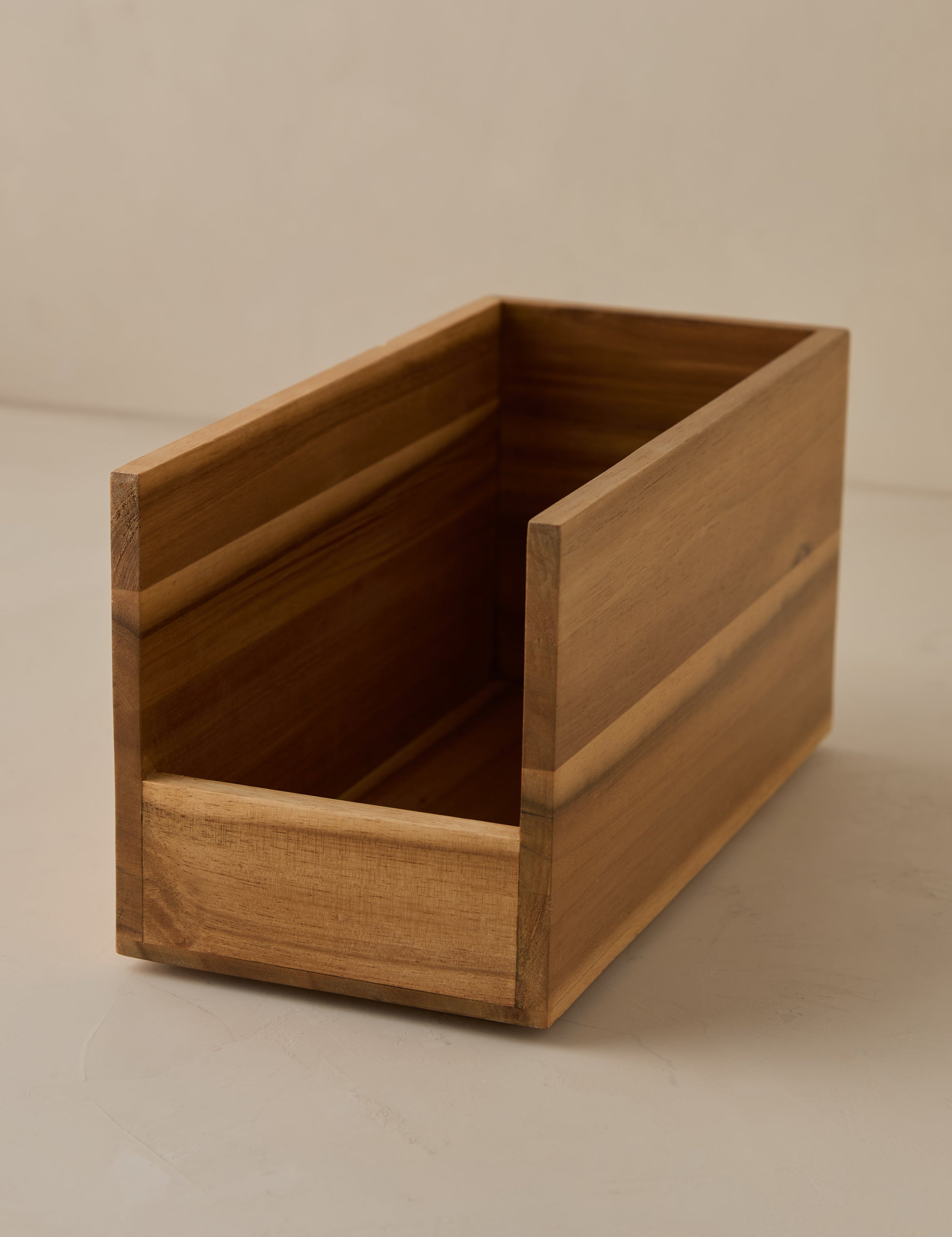 Brenna Low Front Bin - Stylish and Functional Storage Basket for Home Organization | Perfect for Living Room, Bedroom, or Bathroom Decor