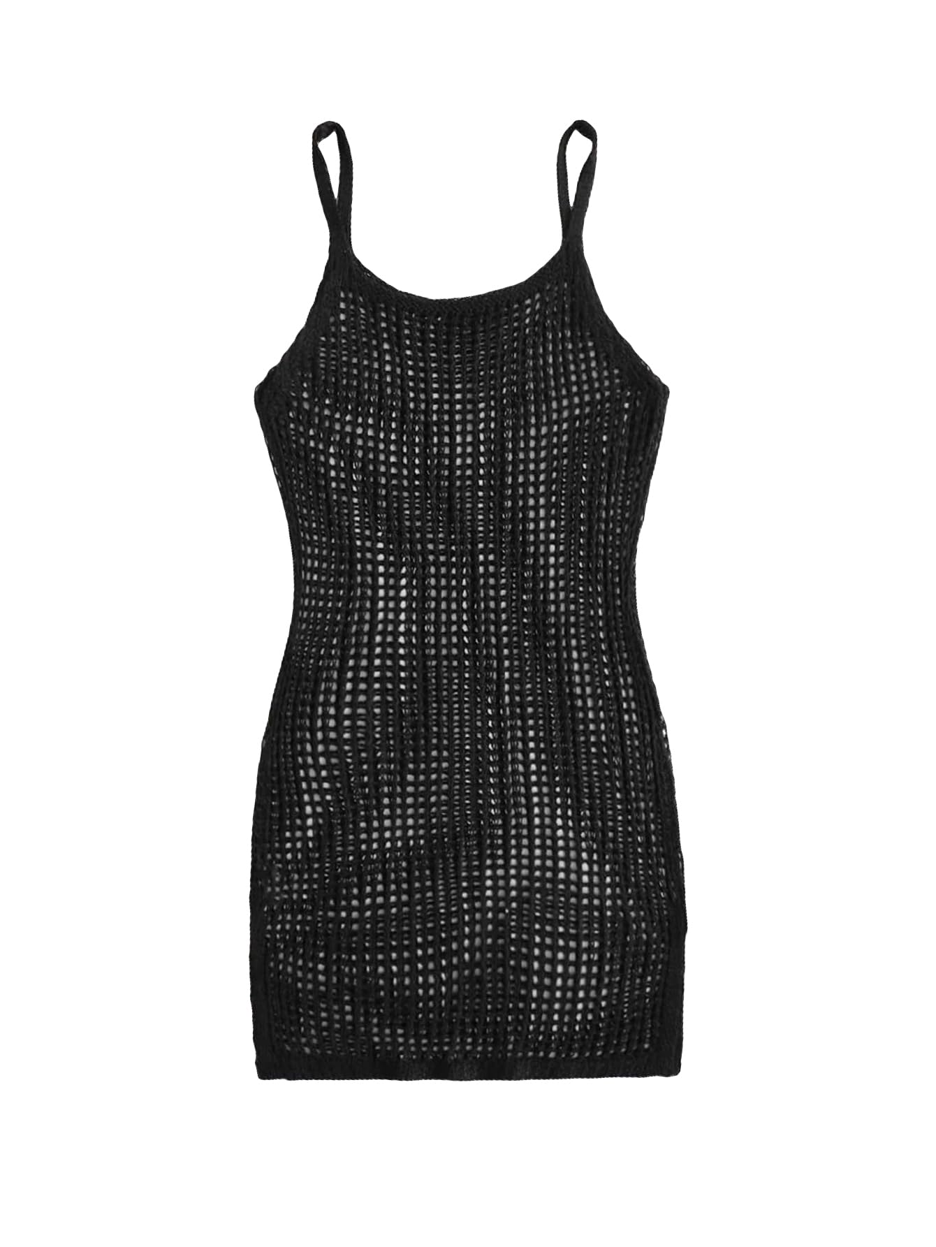 COZYEASE Girls' Crochet Cover Up Dress - Sleeveless Beach Cami Top for Summer, Swimwear Cover Up, Boho Chic Outfit for Pool Party, Vacation & Beach Day