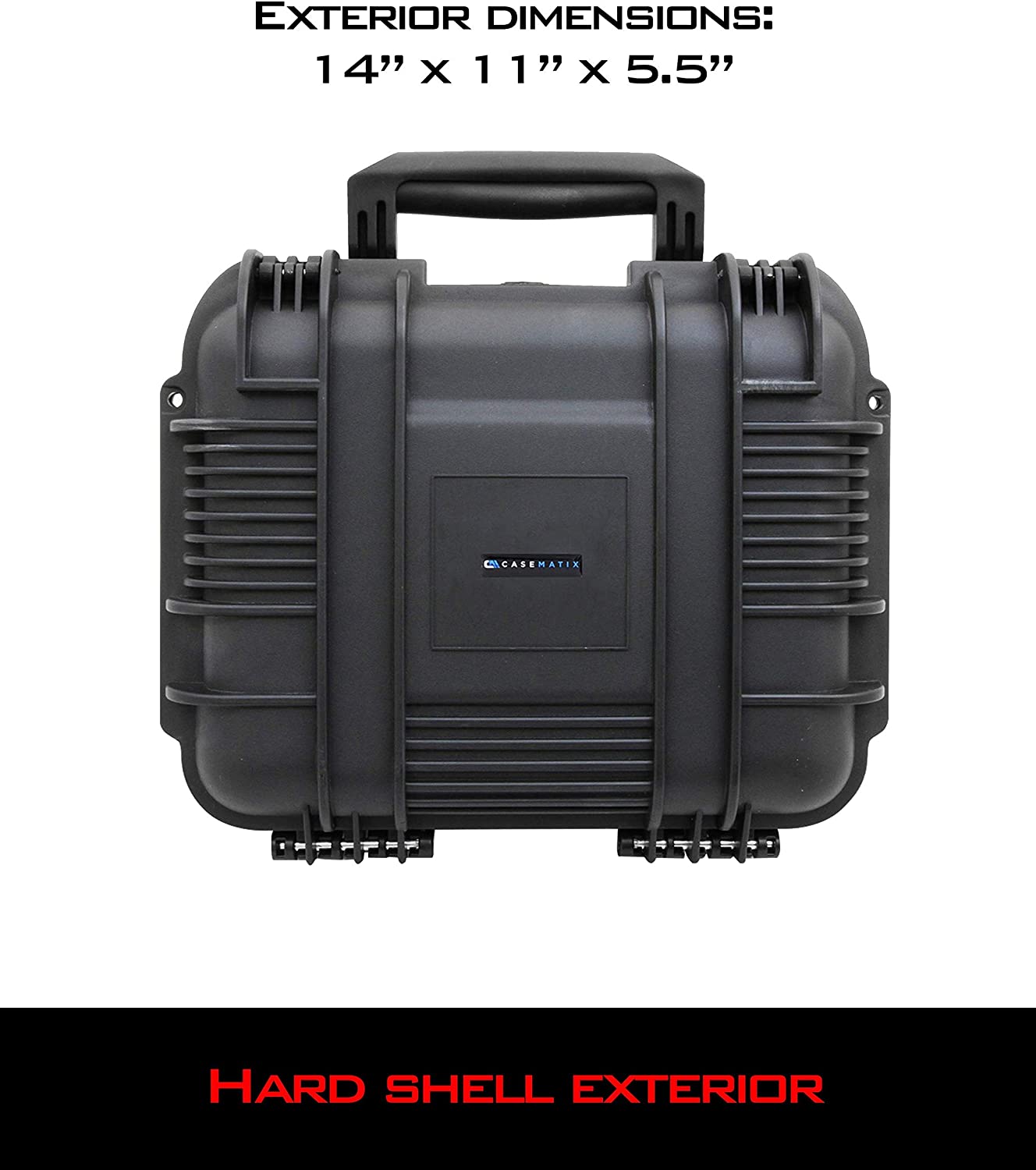 CASEMATIX Waterproof Trading Card Storage Case - Holds 1000+ Cards | Hard Shell Protective Box with Customizable Foam Insert | Compatible with MTG, Pokemon & Yu-Gi-Oh | Perfect for Collectors, Tournaments & Travel