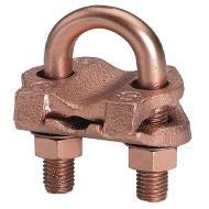 Burndy GAR1126 Pipe Ground Clamp - Copper Alloy Commercial Grade for 2/0 AWG to 4 AWG Conductors | Ideal for Electrical Grounding in Industrial and Commercial Applications