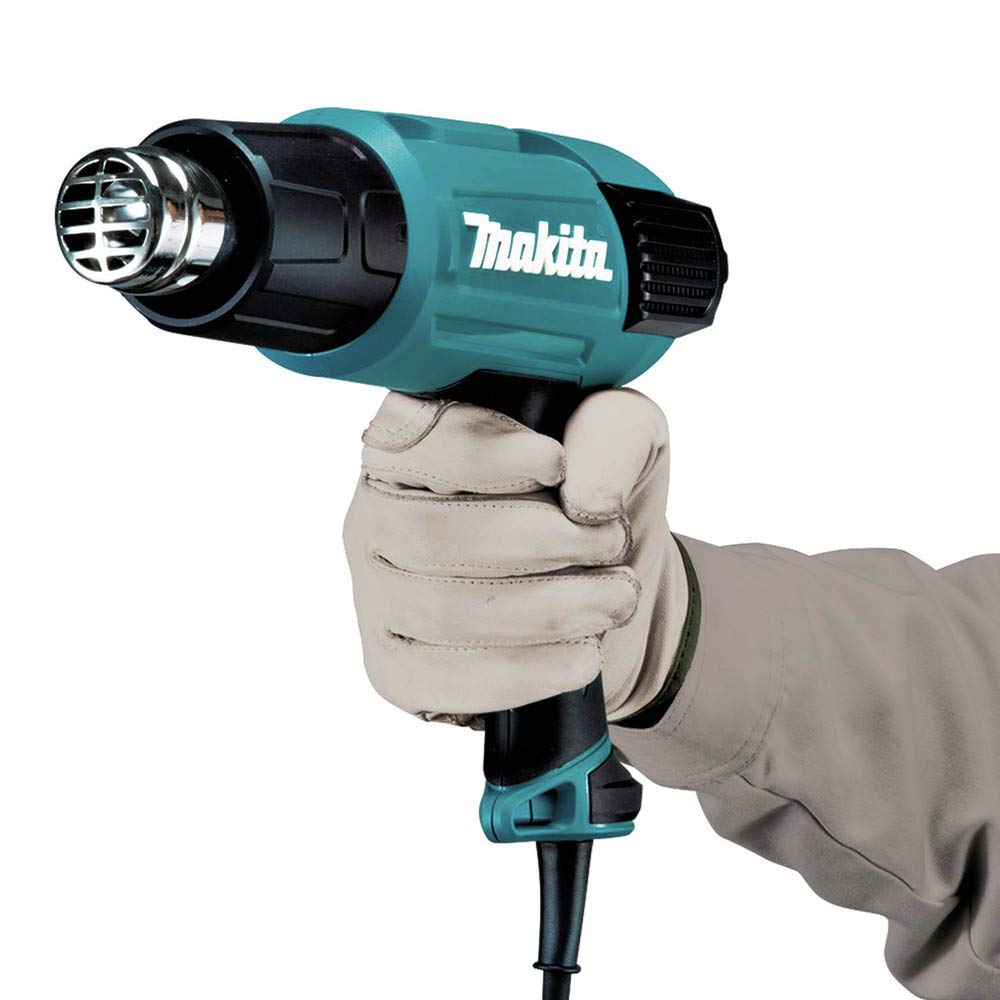 Makita HG6031VK Variable Temperature Heat Gun 1800W - Professional Hot Air Gun for Paint Stripping, Shrink Wrapping, Thawing Pipes, DIY Crafts & Home Repairs